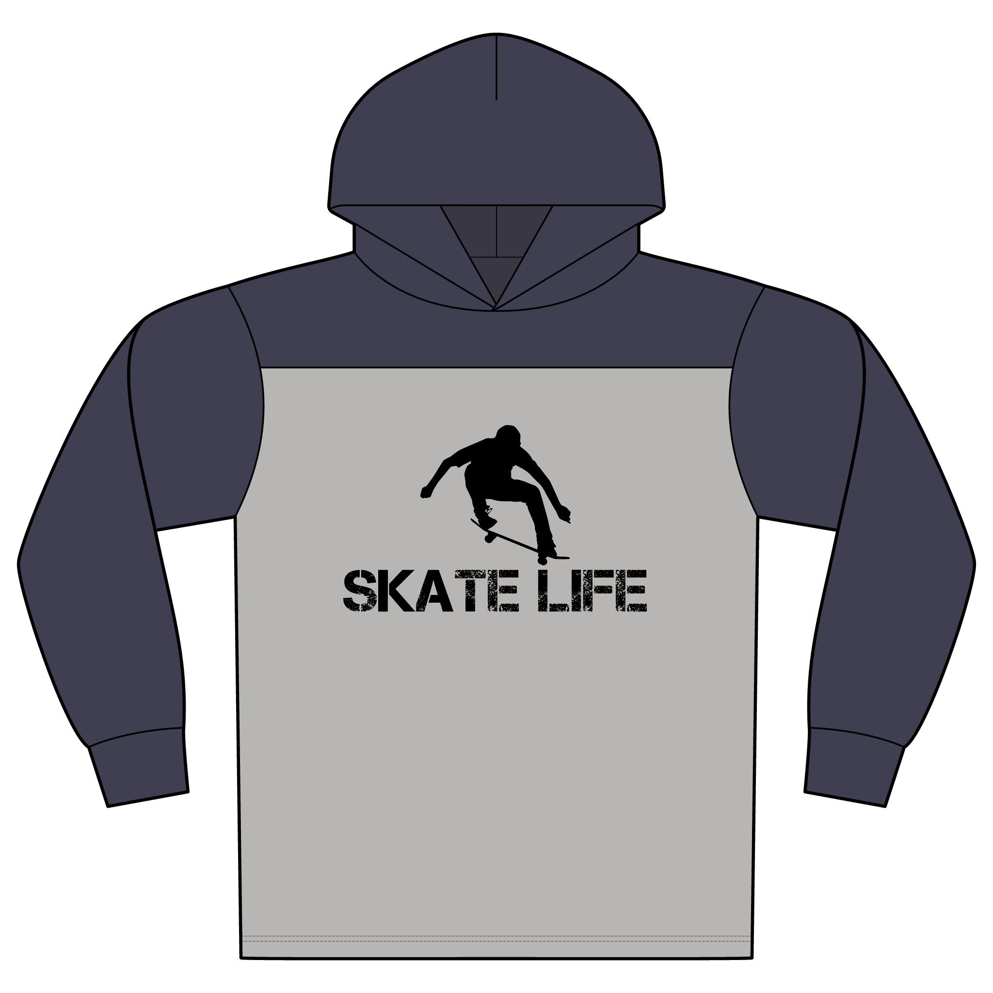 Skate Life Long Sleeve T-shirt Halftime Hoodie