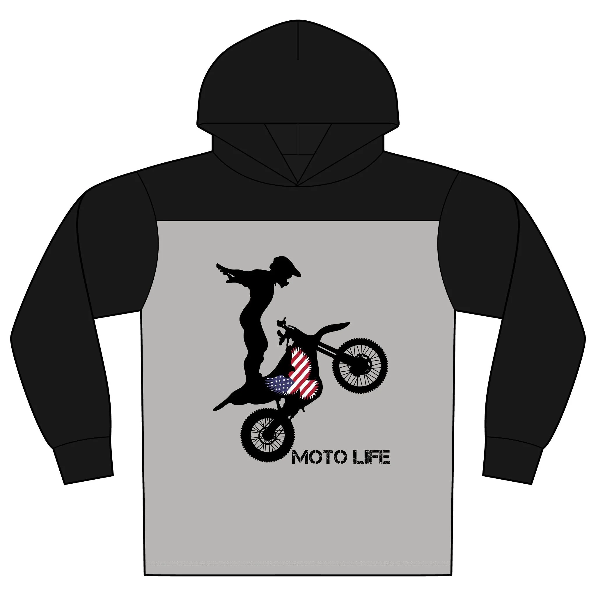 MOTOLIFE Long Sleeve Motocross T-shirt Hoodie