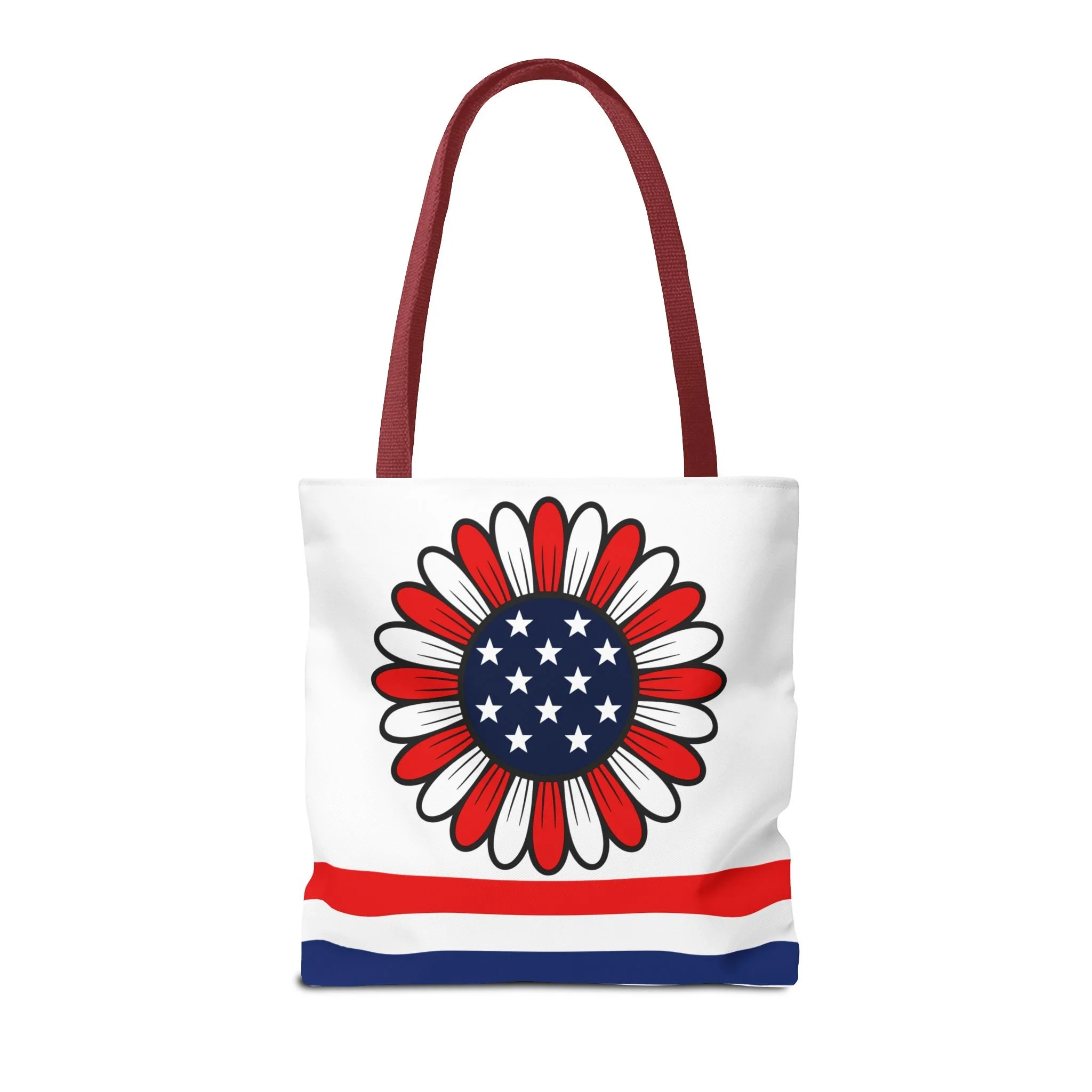Personalized American Flower Tote Bag