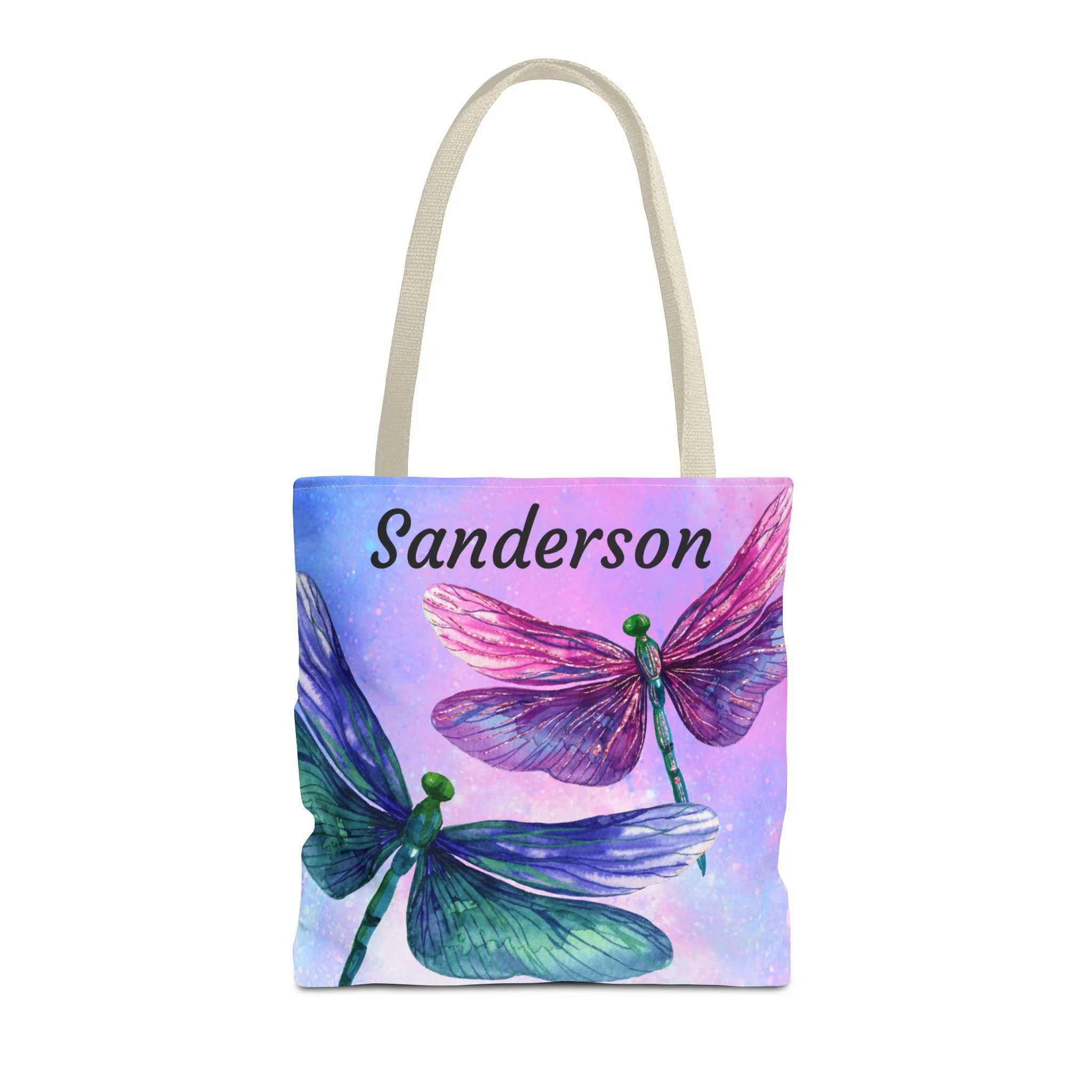 Personalized Dragonfly Tote Bag
