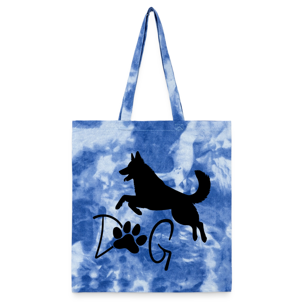 Dog Tie Dye Tote Bag