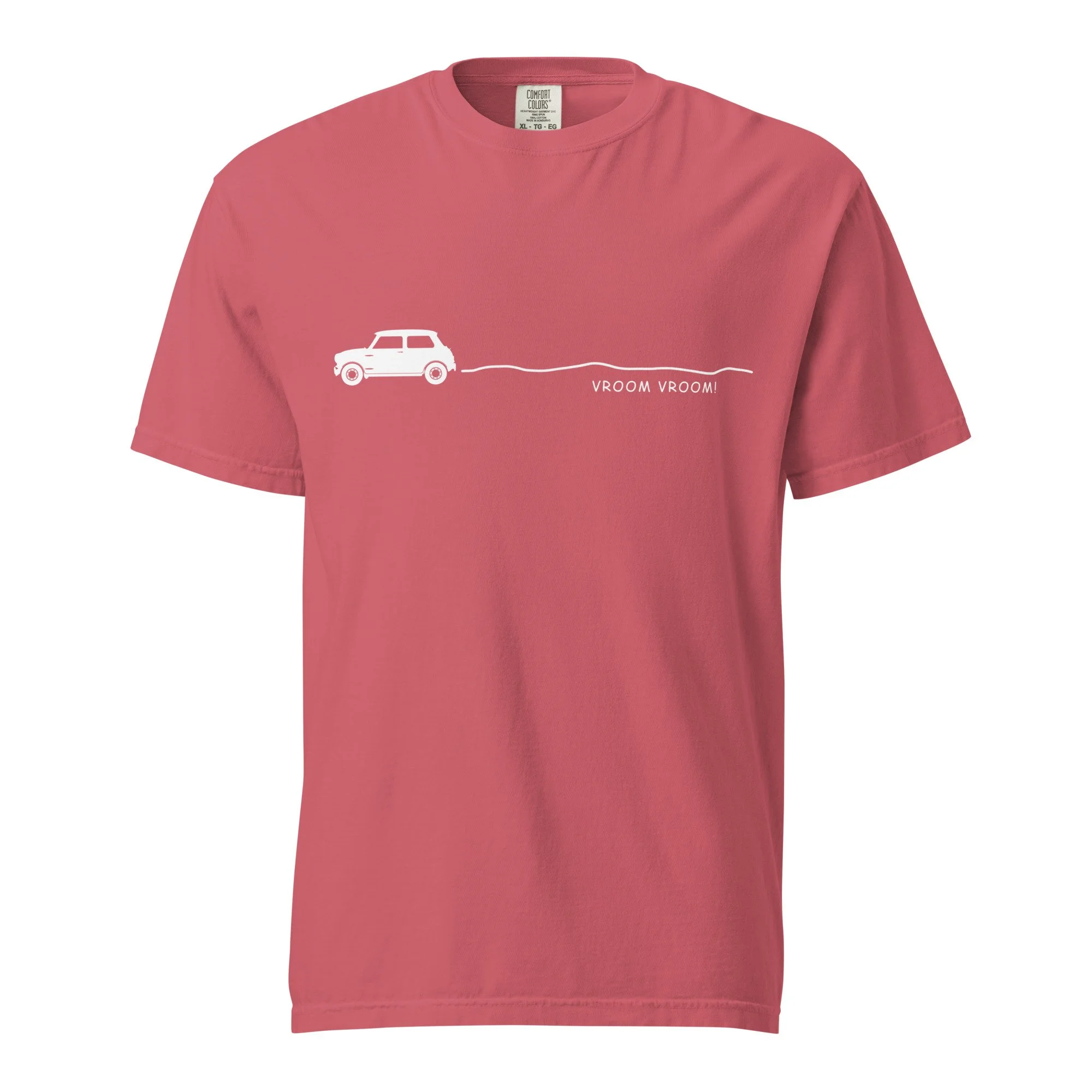 Vroom Car Minimalist Unisex Garment-dyed T-shirt