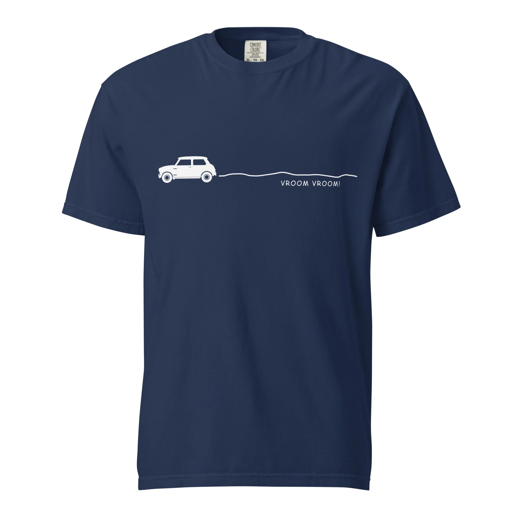 Vroom Car Minimalist Unisex Garment-dyed T-shirt