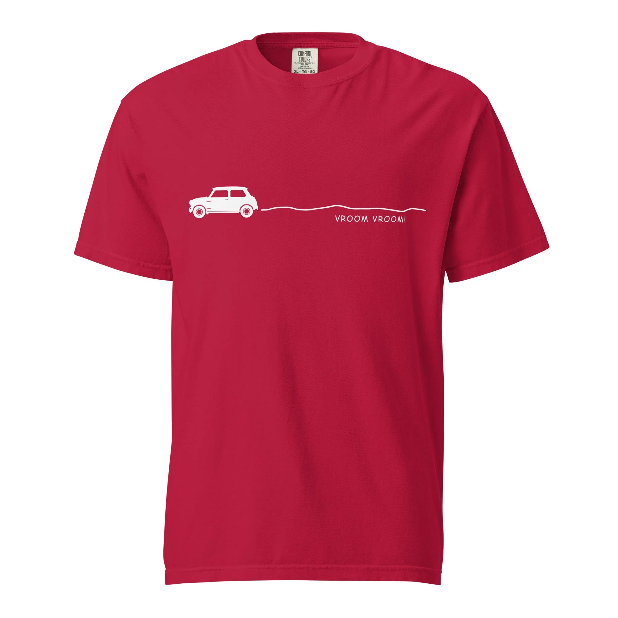Vroom Car Minimalist Unisex Garment-dyed T-shirt