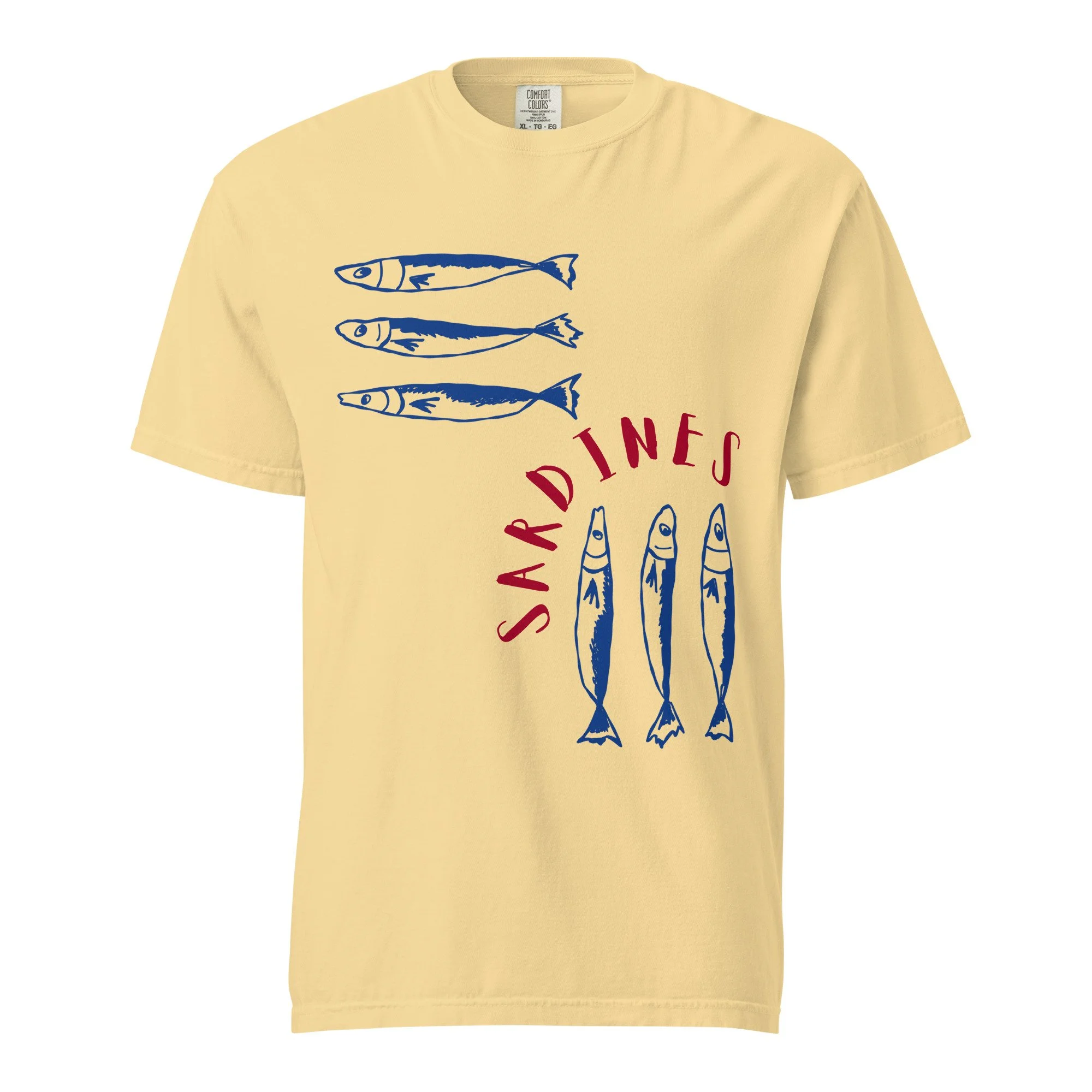 Sardines Unisex Garment-dyed comfort colors T-shirt