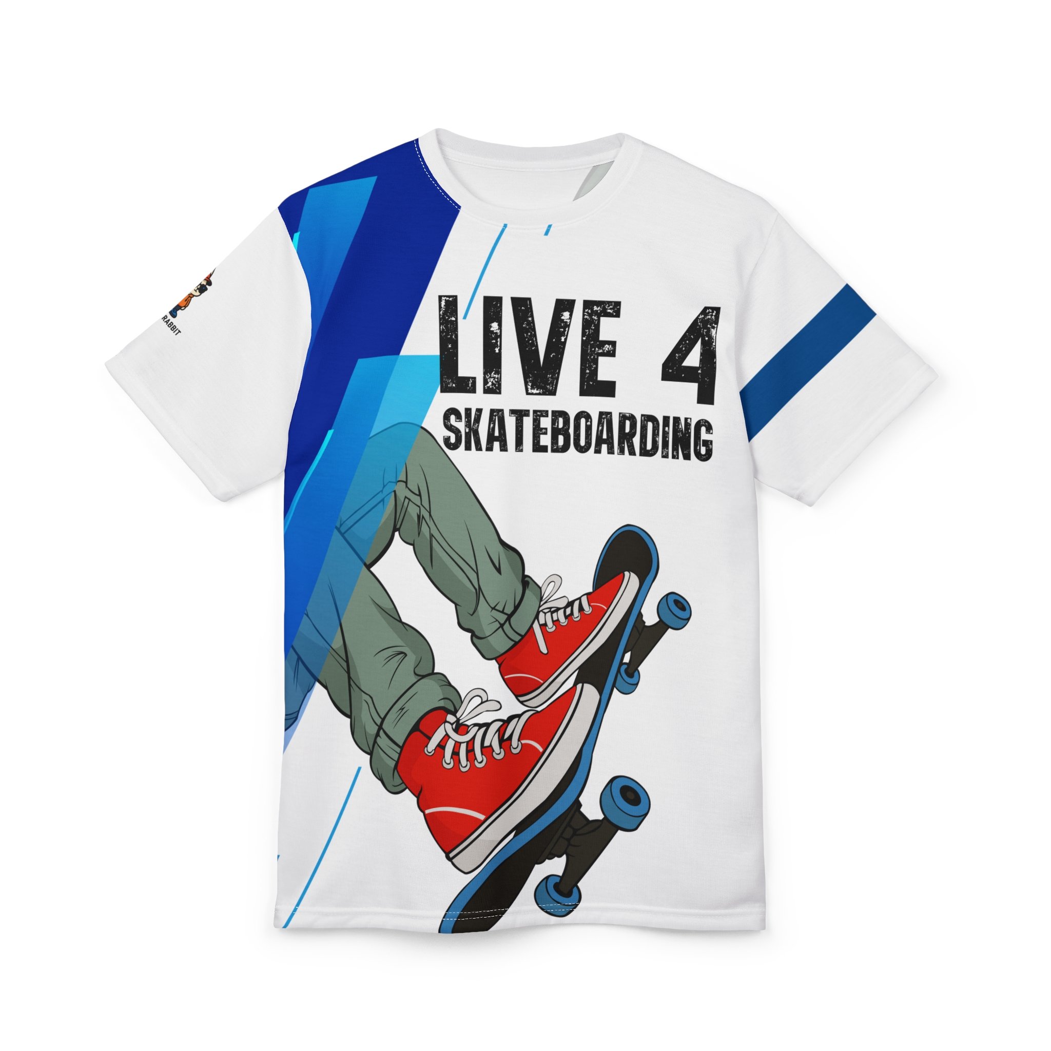 Live 4 Skateboarding All Over Print Graphic Tee