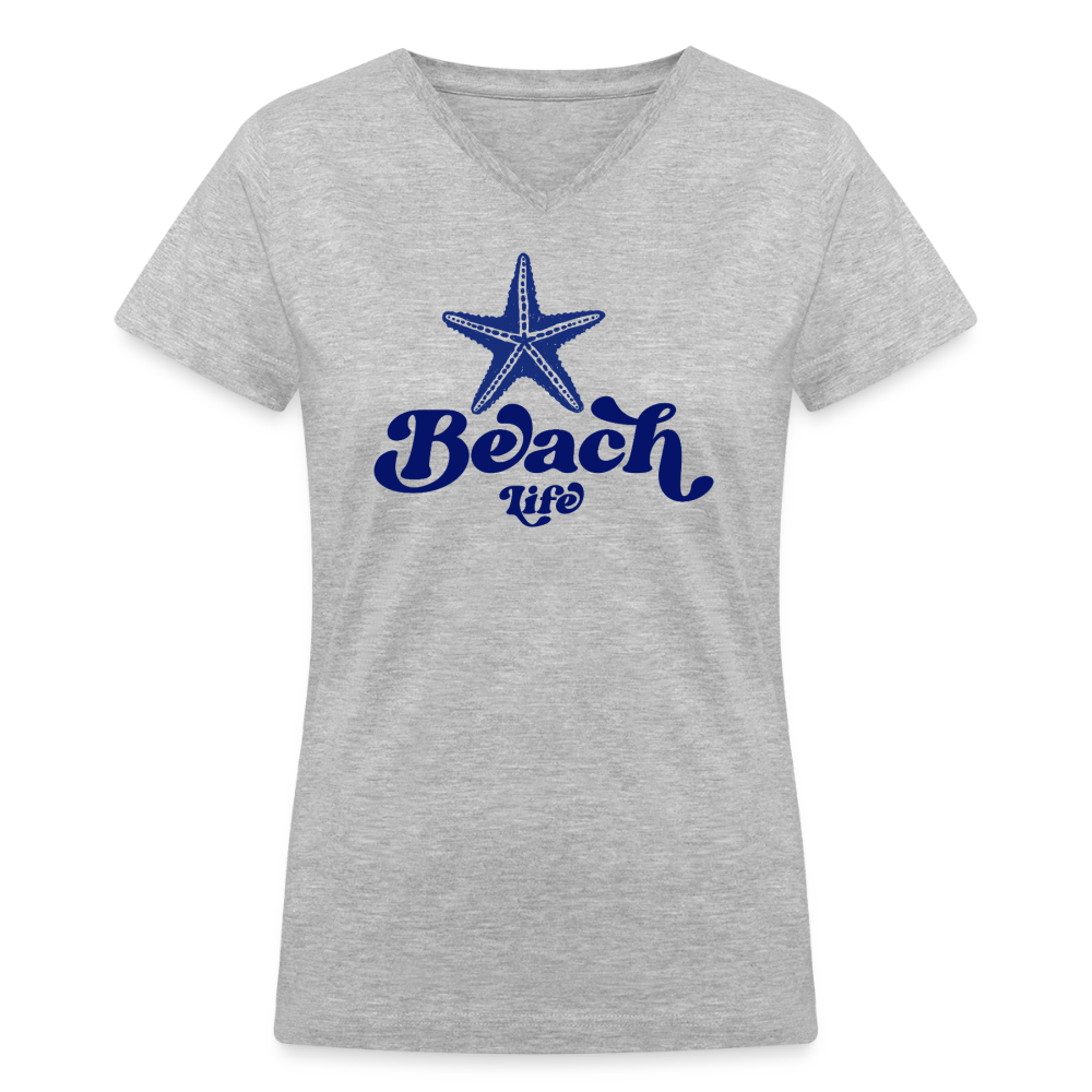 Women's Beach Life Starfish V-Neck T-Shirt