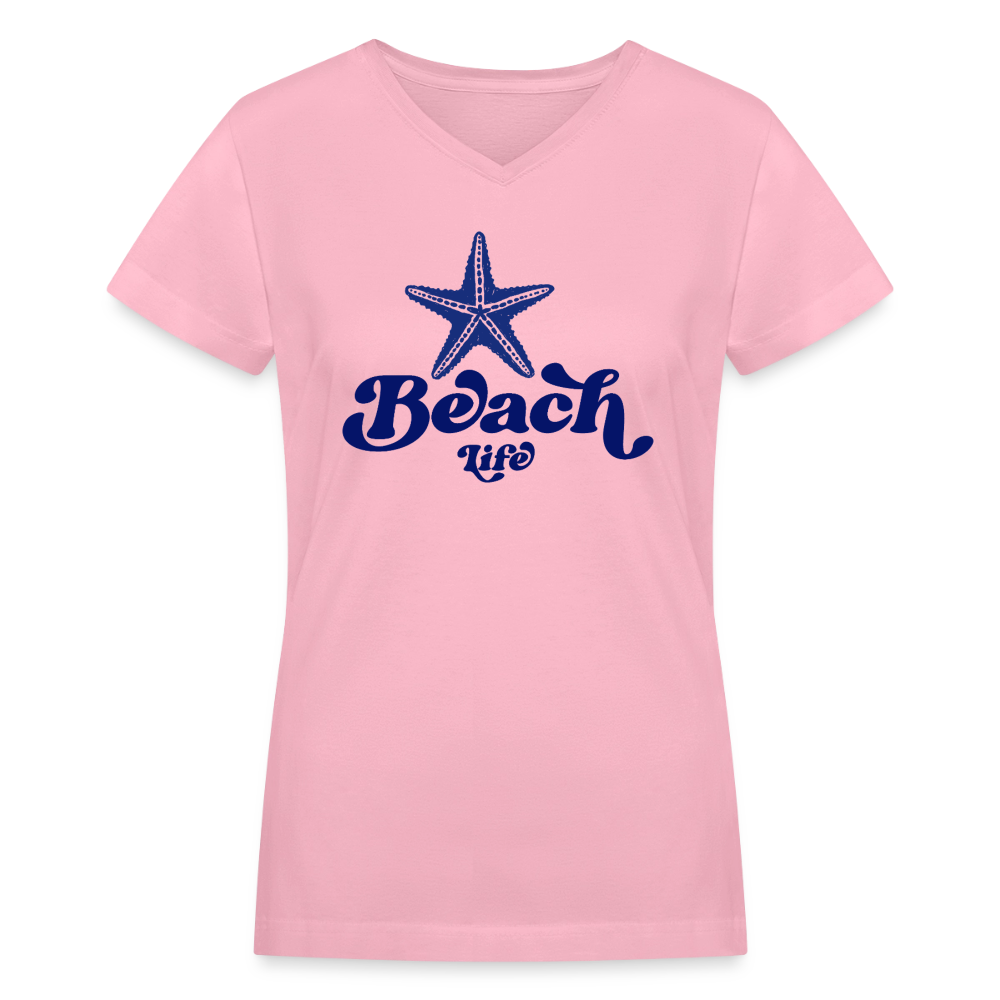 Women's Beach Life Starfish V-Neck T-Shirt