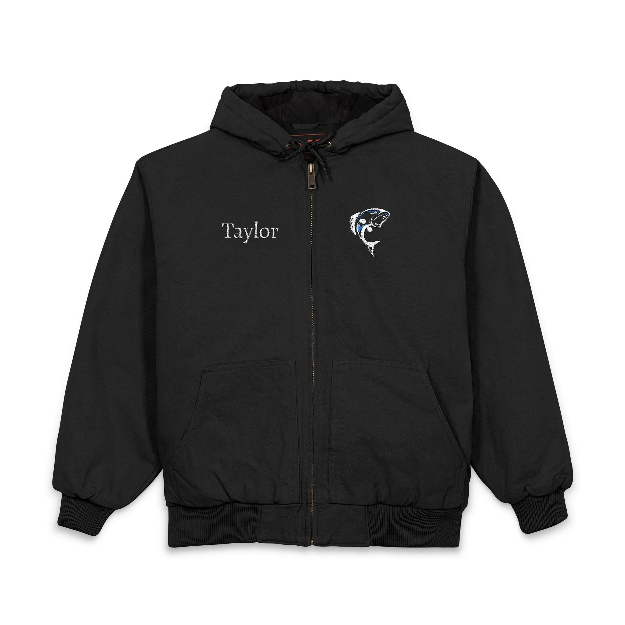 Personalized CornerStone® Men's Duck Cloth Hooded Work Jacket