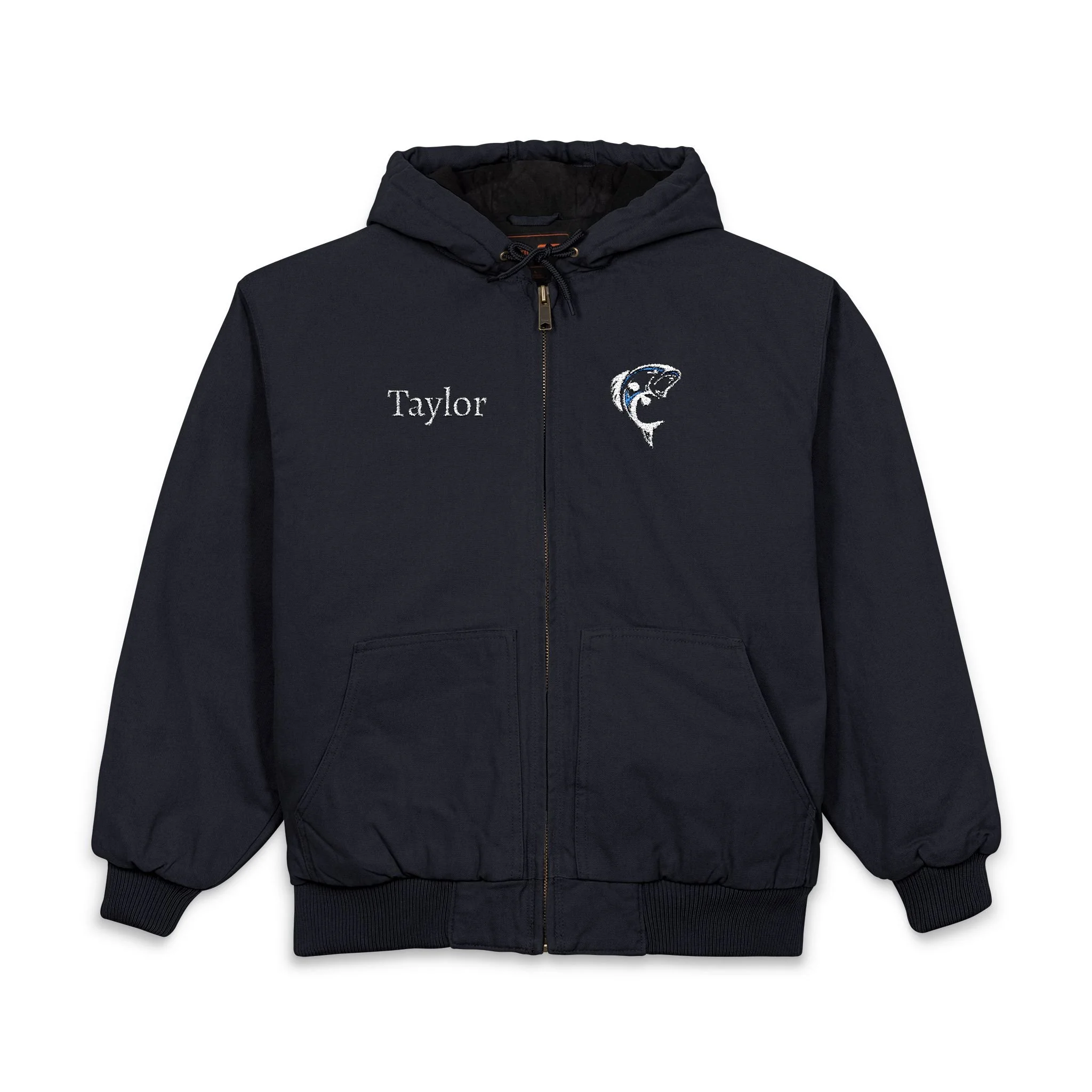 Personalized CornerStone® Men's Duck Cloth Hooded Work Jacket