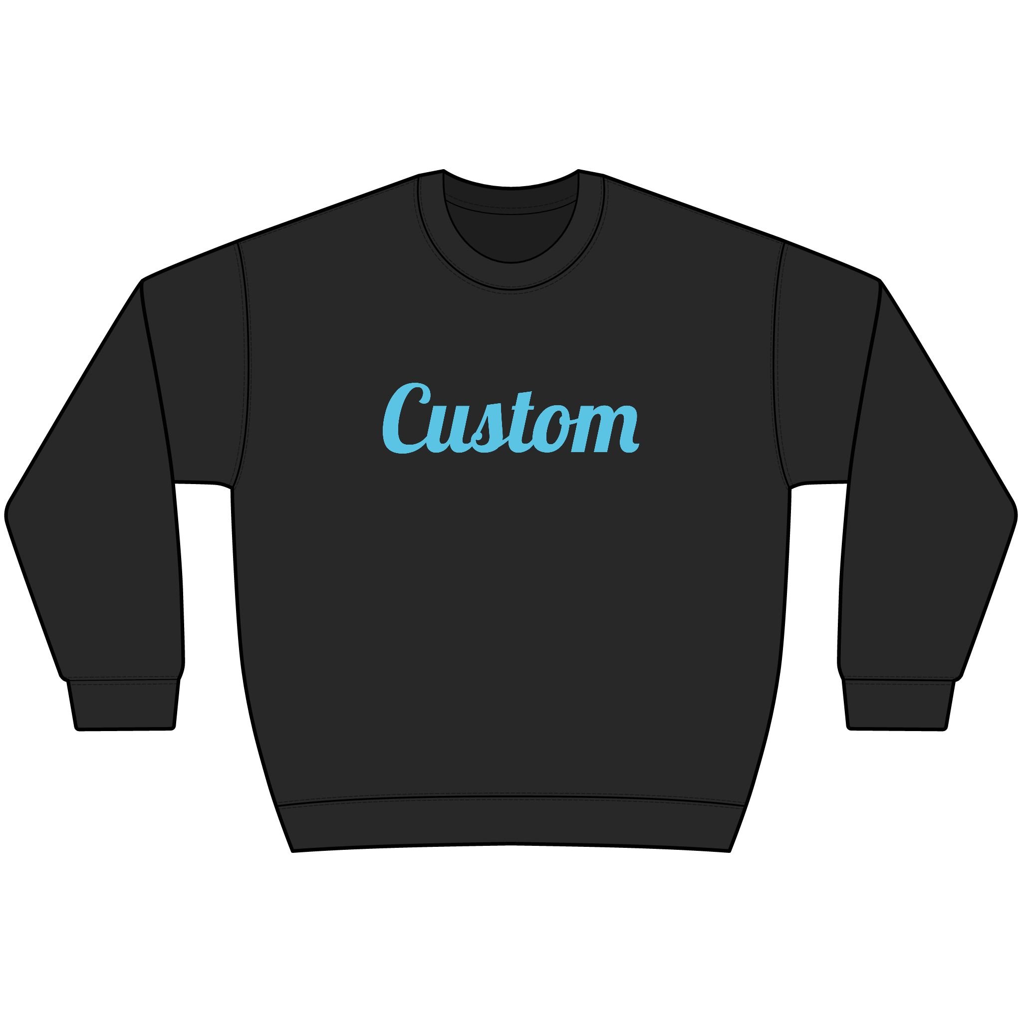 Custom Name or Text Adult Core Fleece Crewneck Sweatshirt