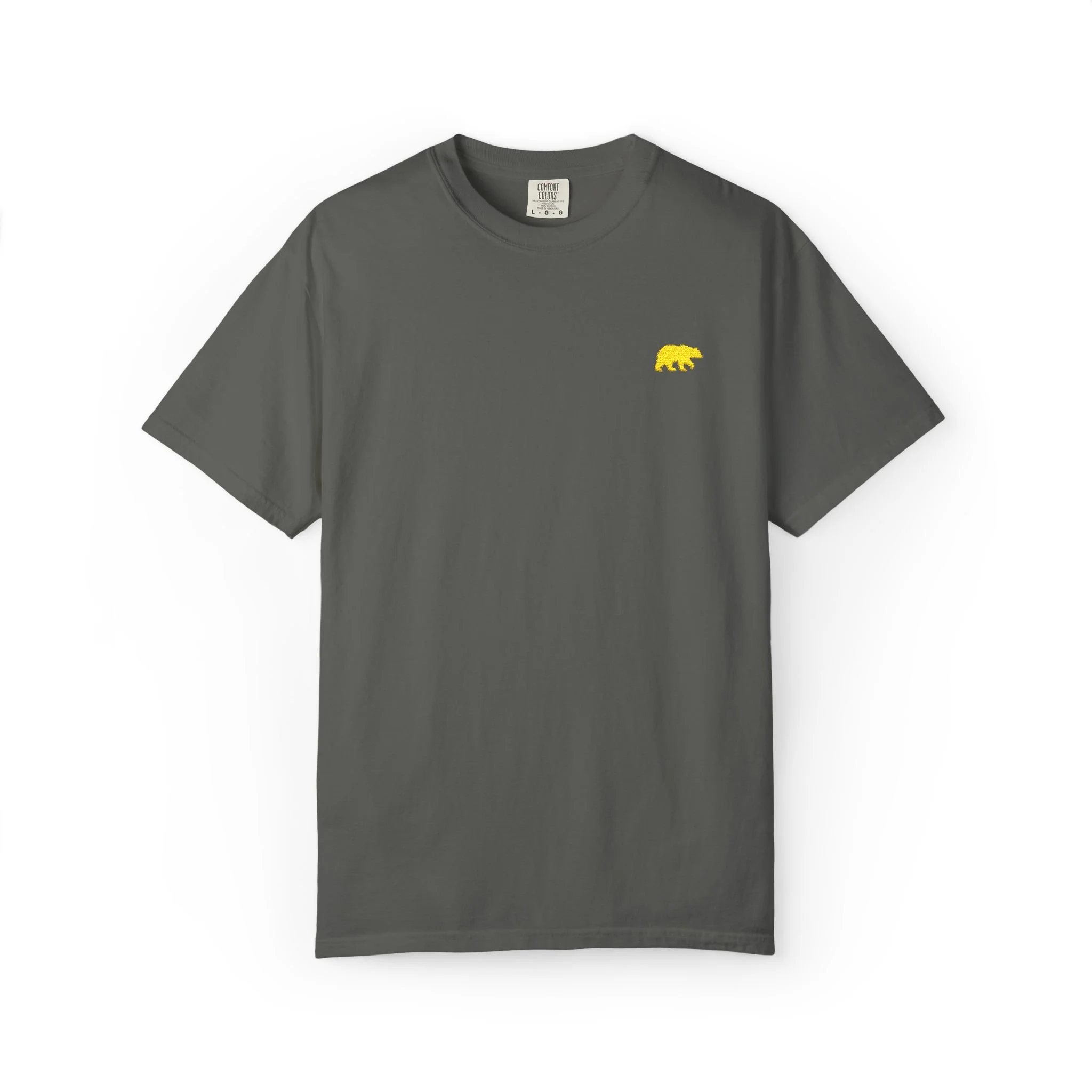 Embroidered Yellow Bear Comfort Colors T-Shirt