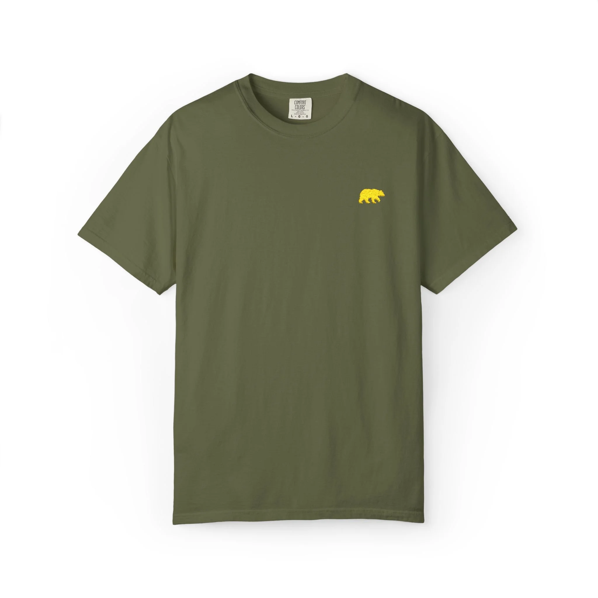 Embroidered Yellow Bear Comfort Colors T-Shirt