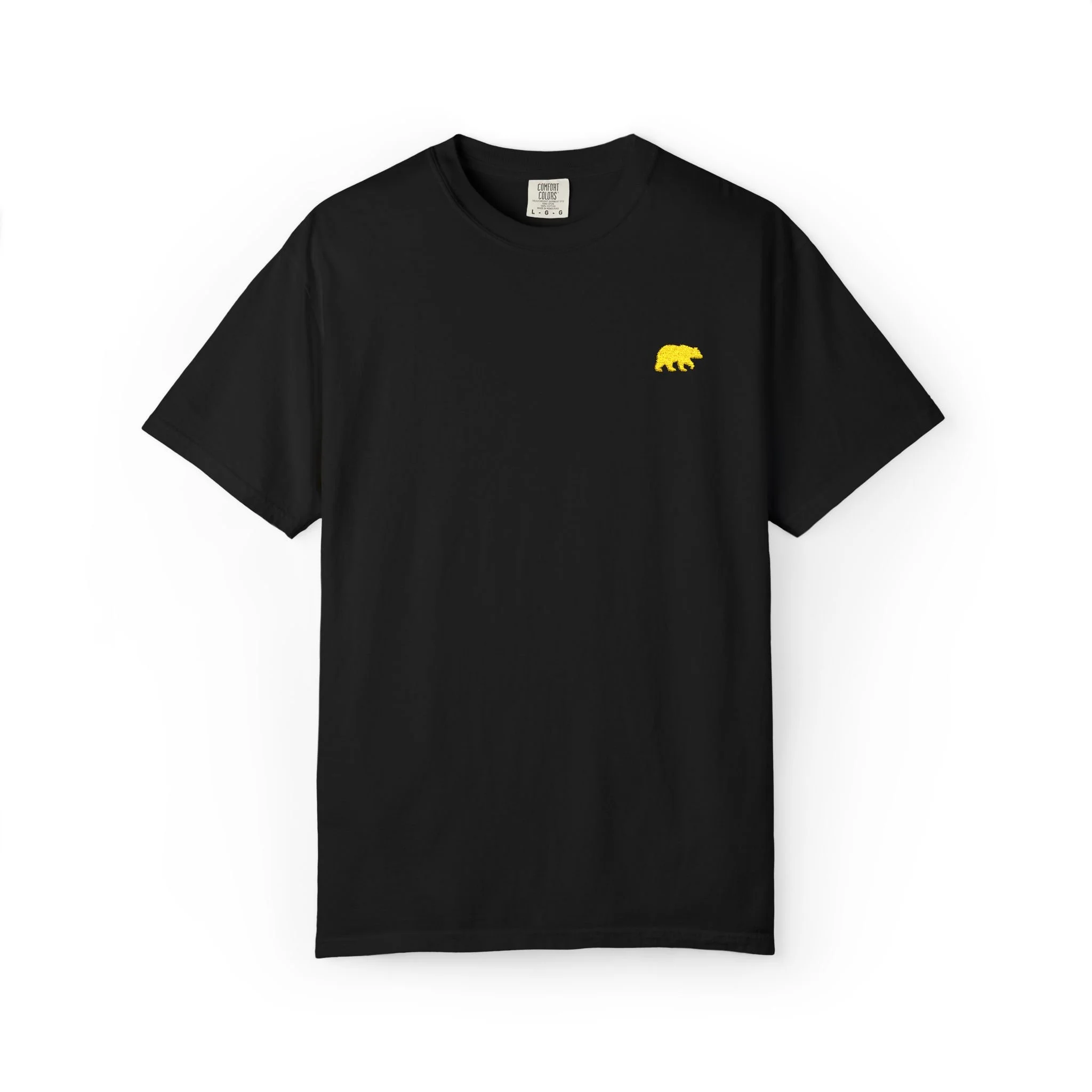 Embroidered Yellow Bear Comfort Colors T-Shirt