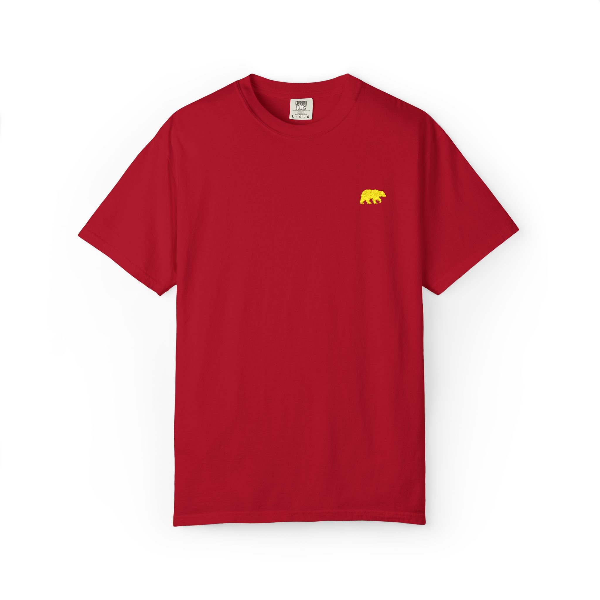 Embroidered Yellow Bear Comfort Colors T-Shirt