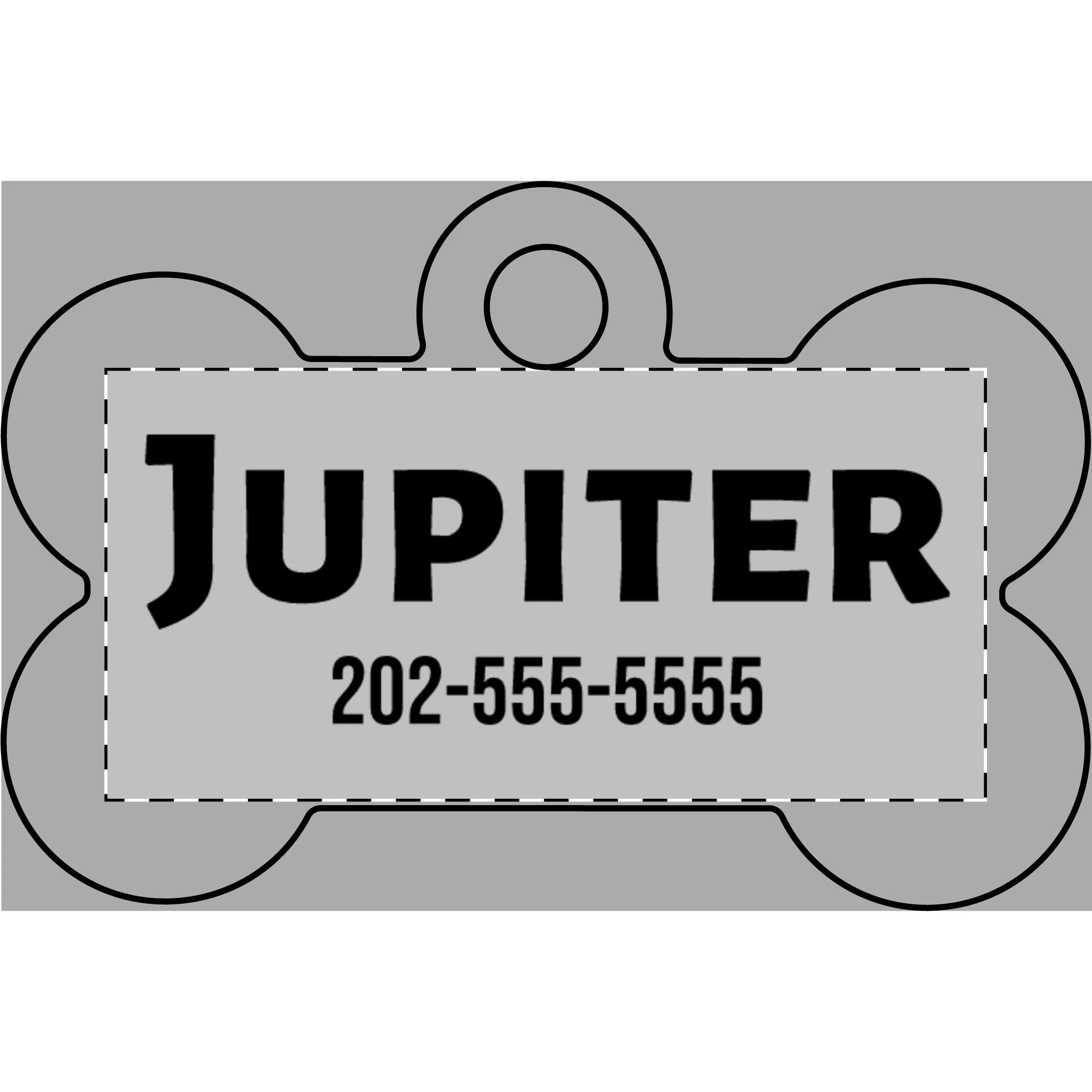 Engraved Pet Tag — Custom Name & Phone ID