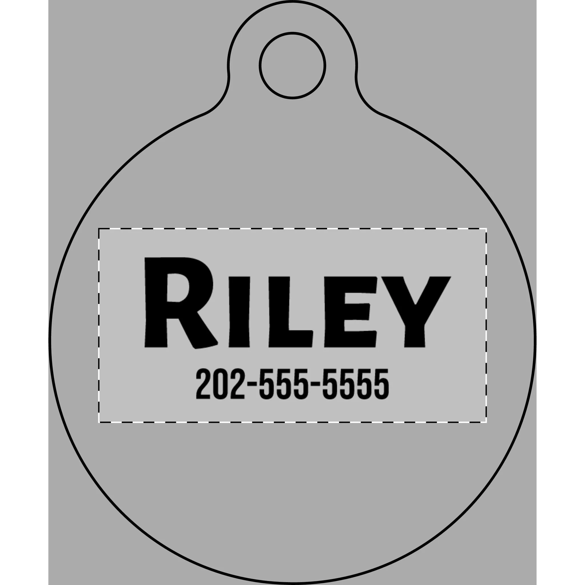 Engraved Pet Tag — Custom Name & Phone ID