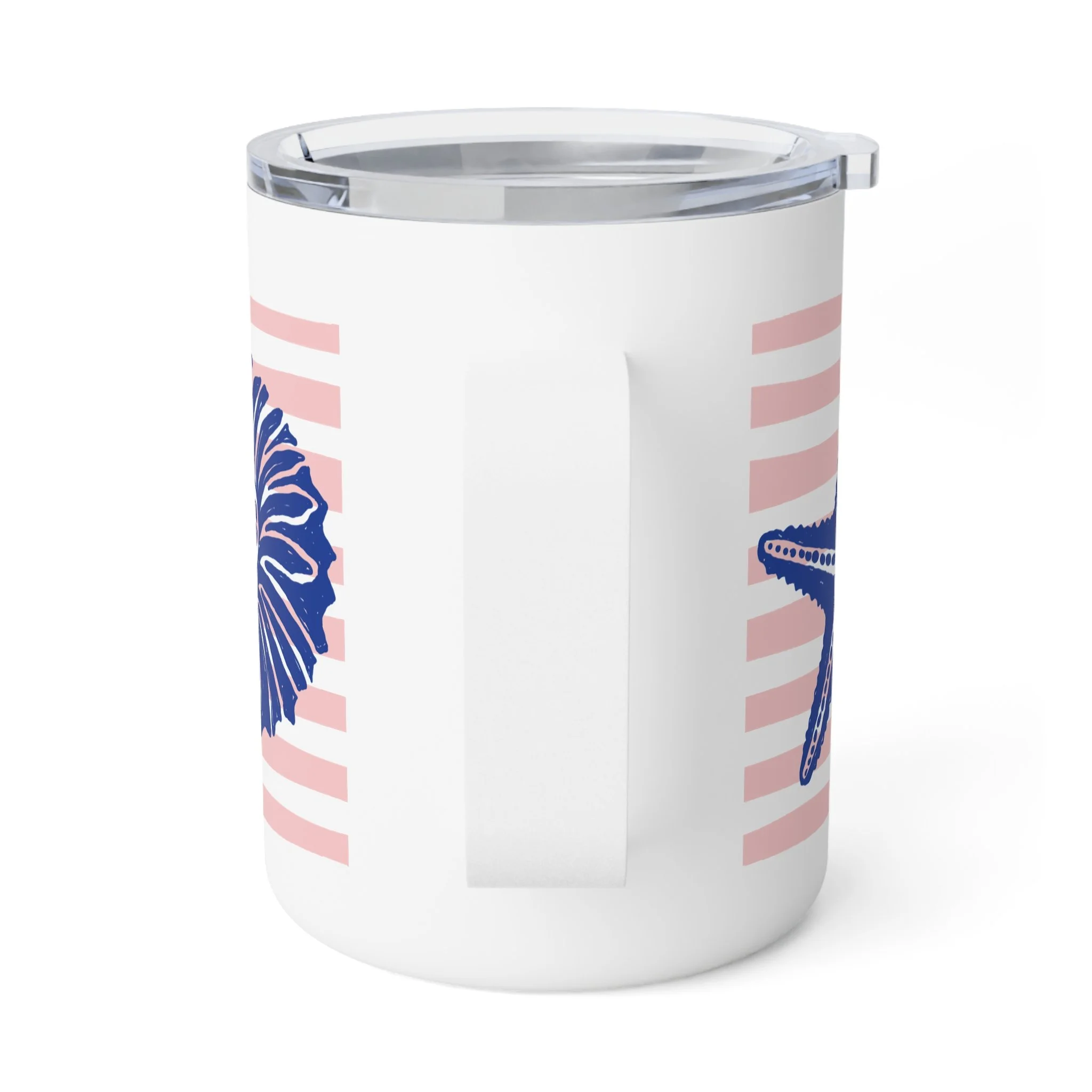 Personalized Nautical Crab & Seashell Insulated Coffee Mug