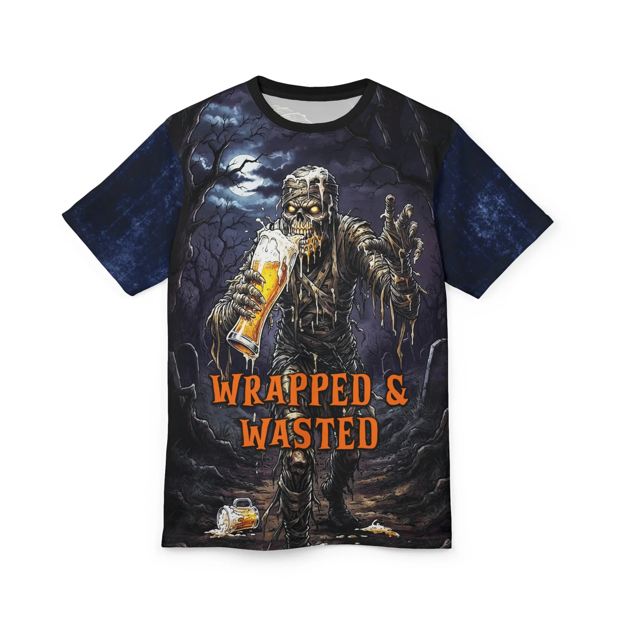 Mummy Beer Graphic All-Over Print Tee