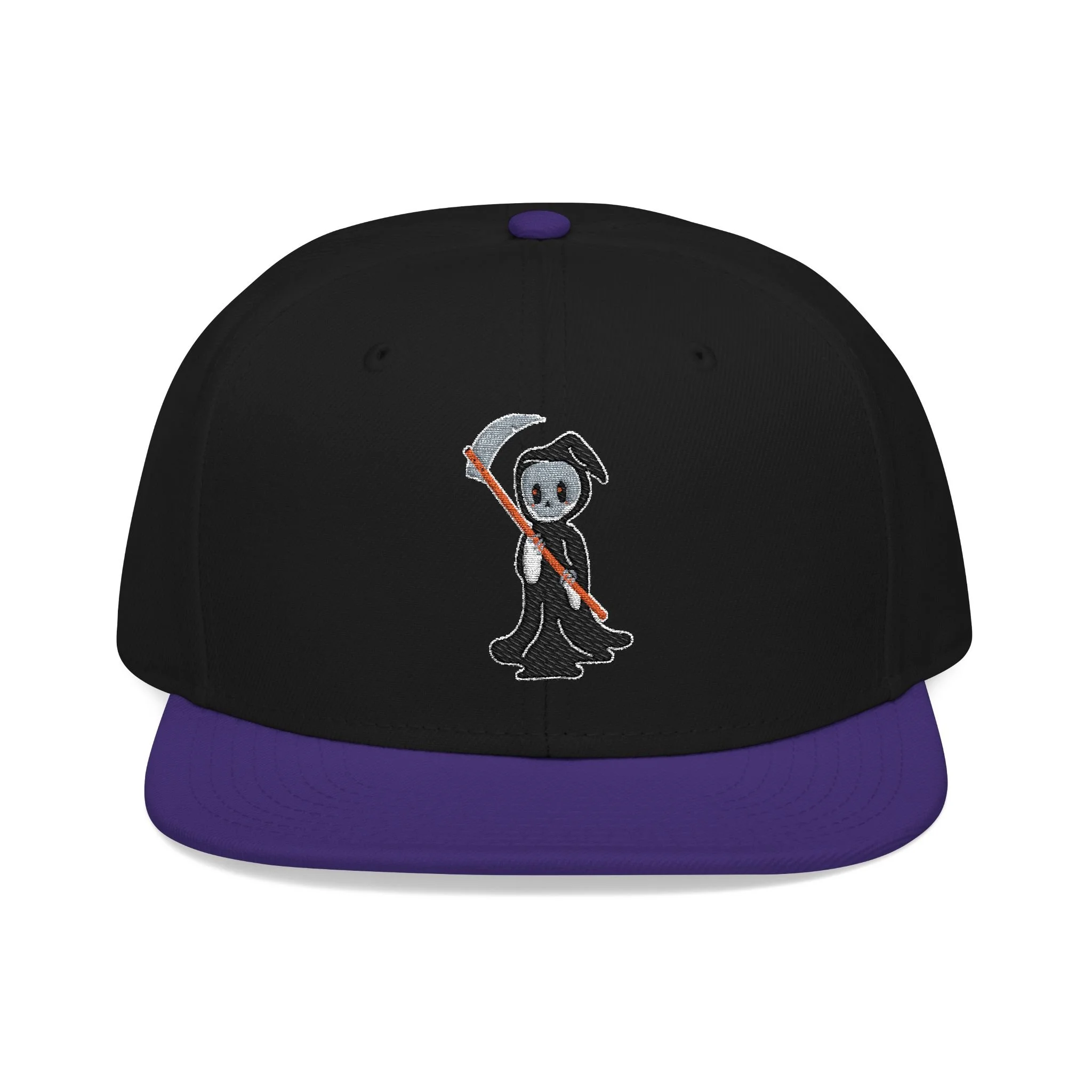 Embroidered Halloween Grim Reaper Snapback Hat