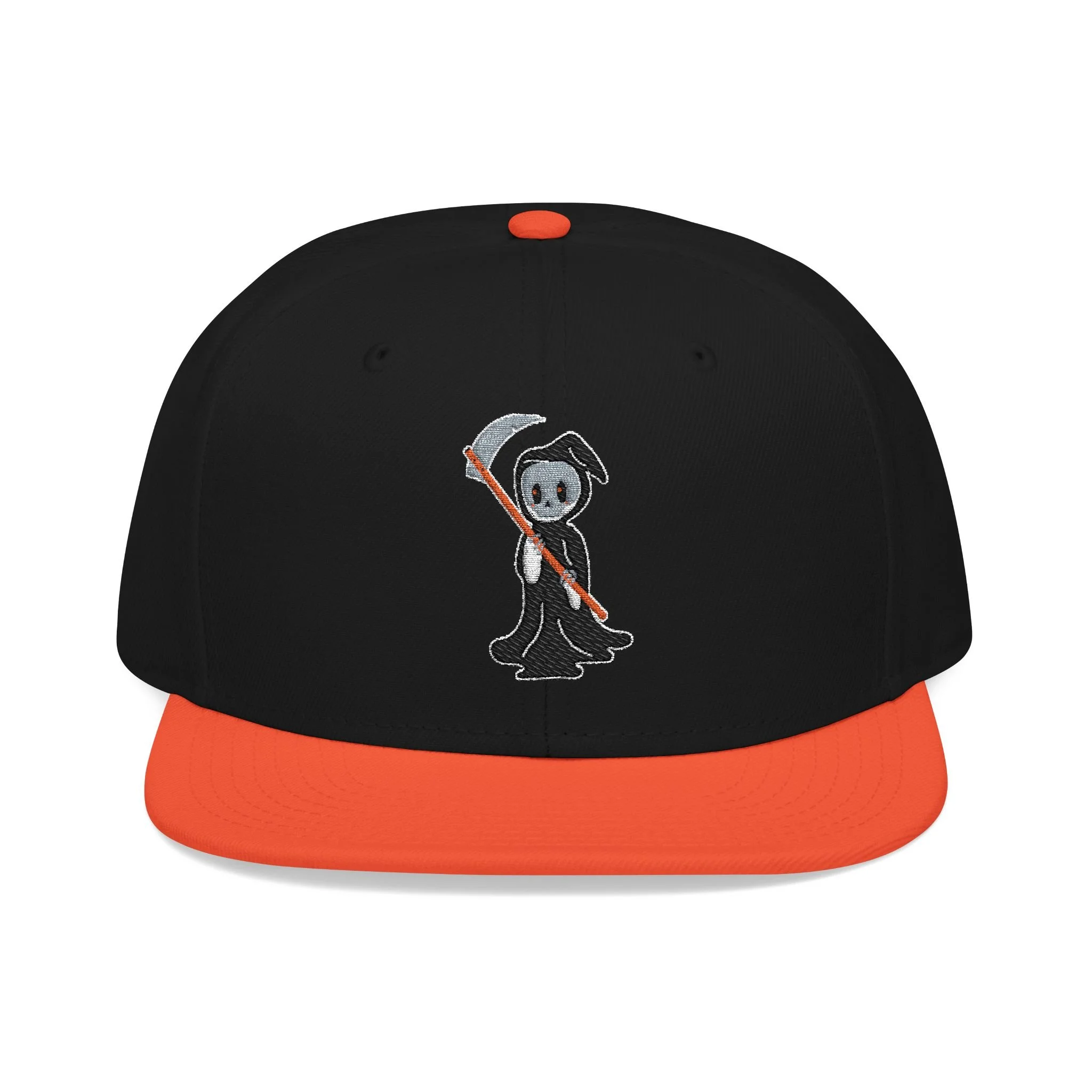 Embroidered Halloween Grim Reaper Snapback Hat