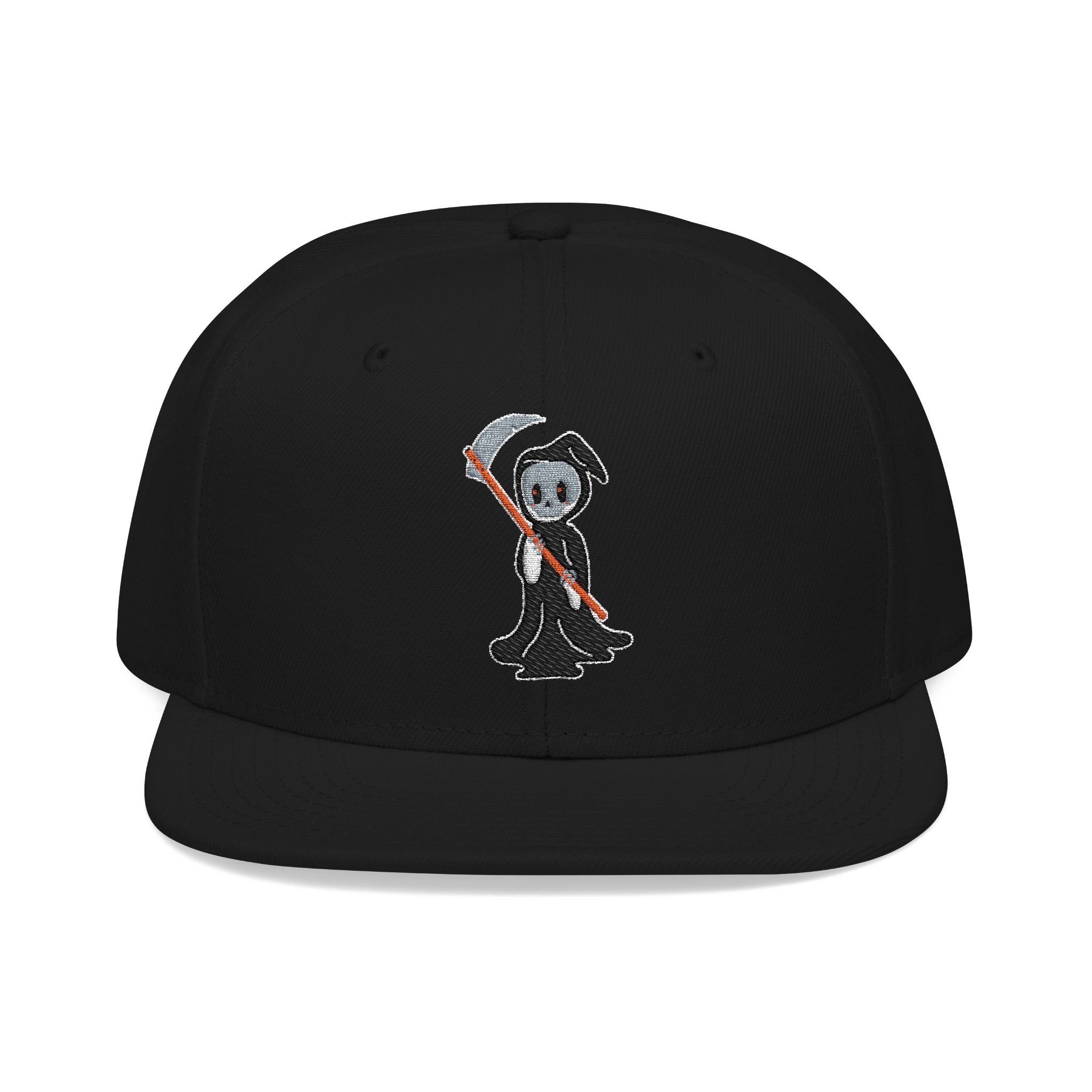 Embroidered Halloween Grim Reaper Snapback Hat