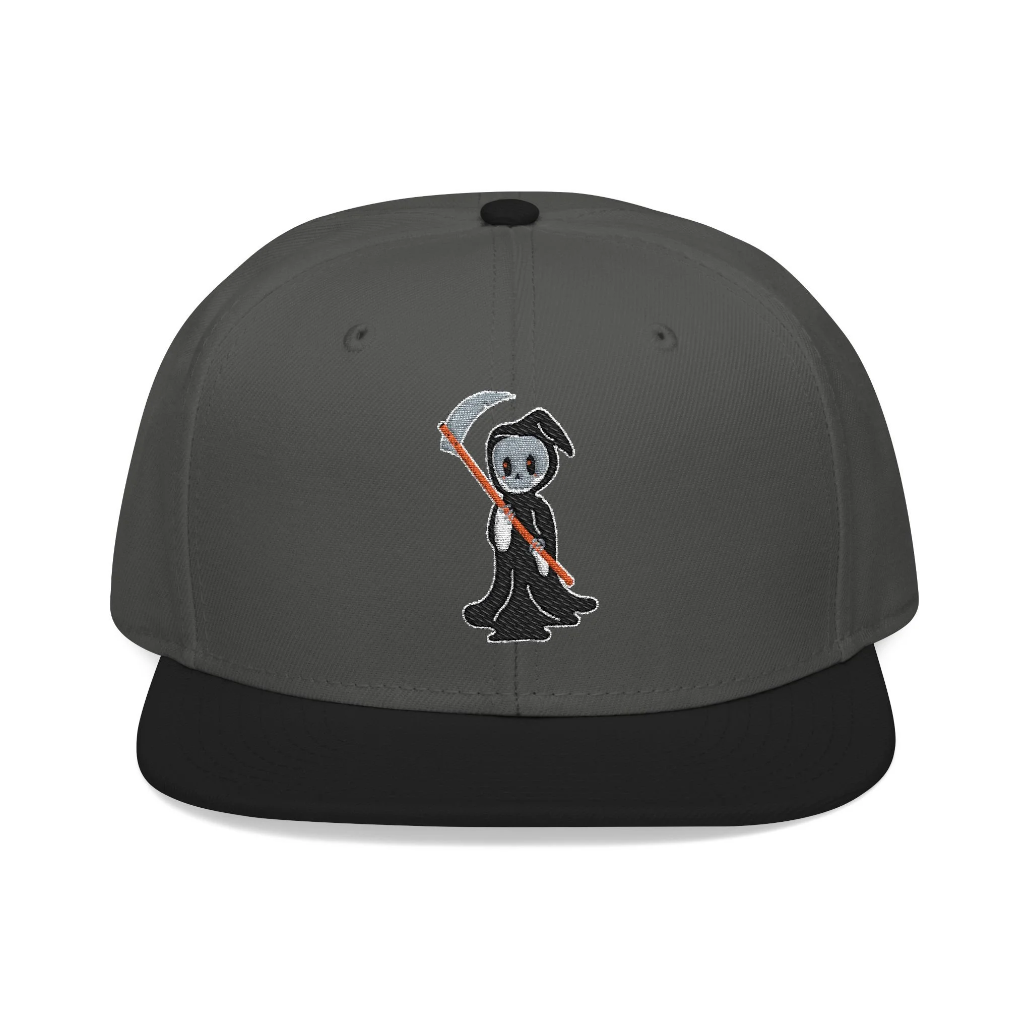 Embroidered Halloween Grim Reaper Snapback Hat