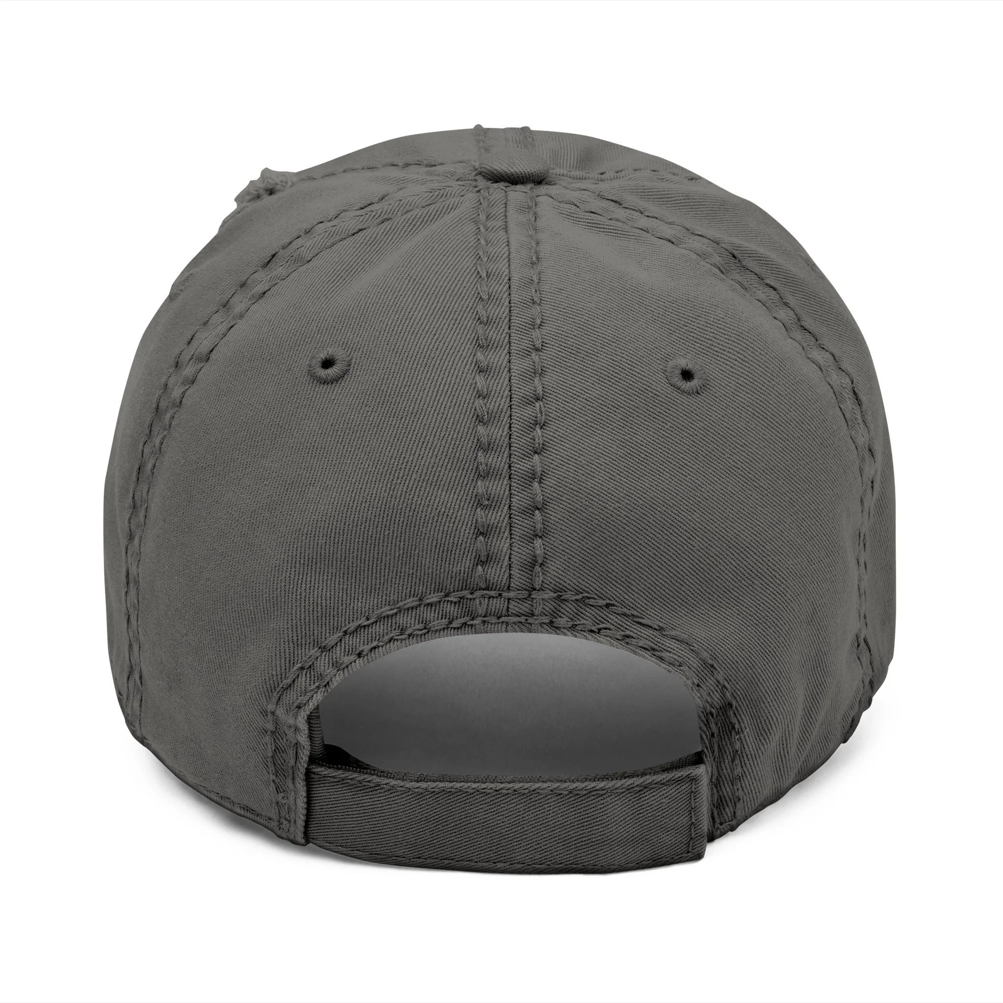 Embroidered Halloween Witch Broom Distressed Dad Hat