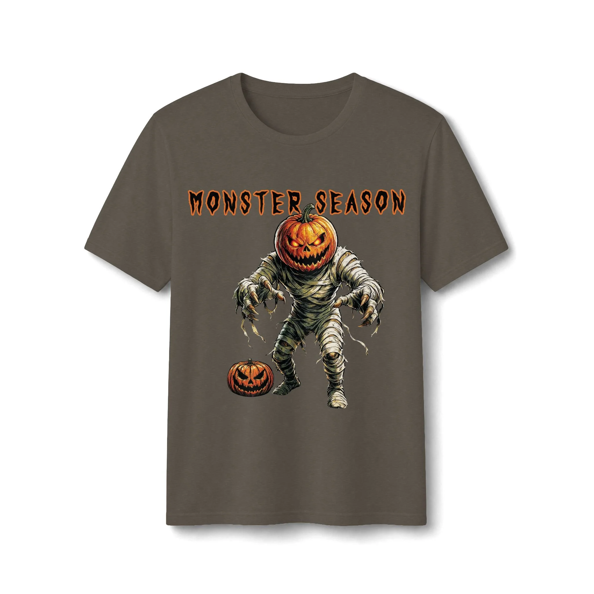Pumpkin Head Mummy Monster Recycled Tee