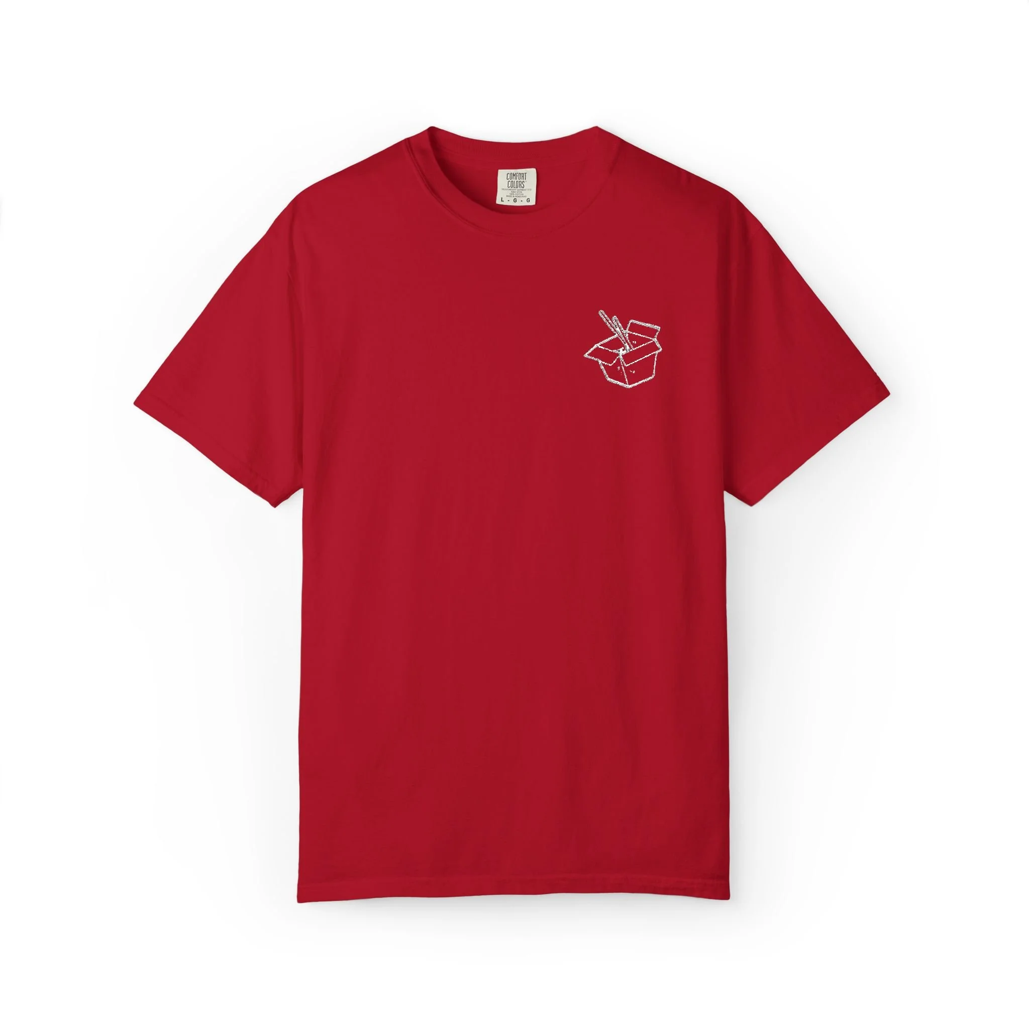Embroidered Chinese Take-out Box T-Shirt