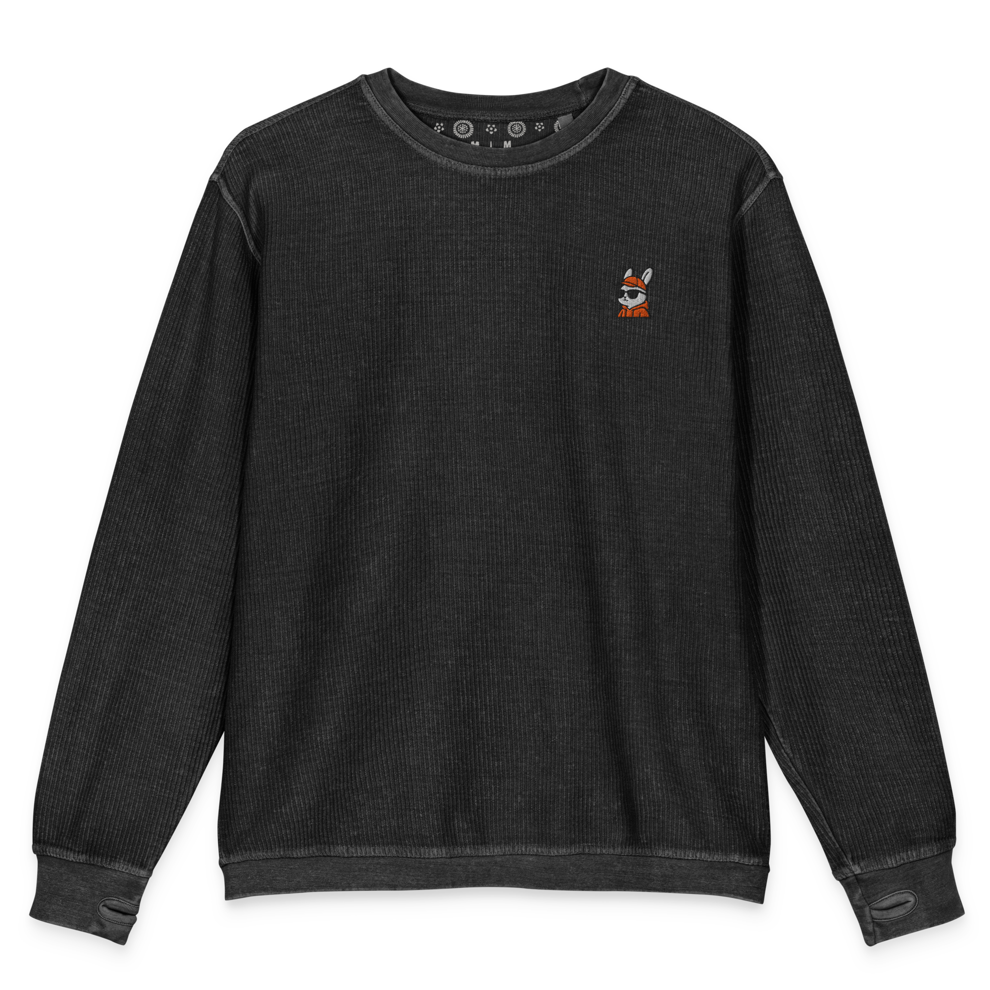 Orange Rabbit Comfy Cord Unisex Sweatshirt
