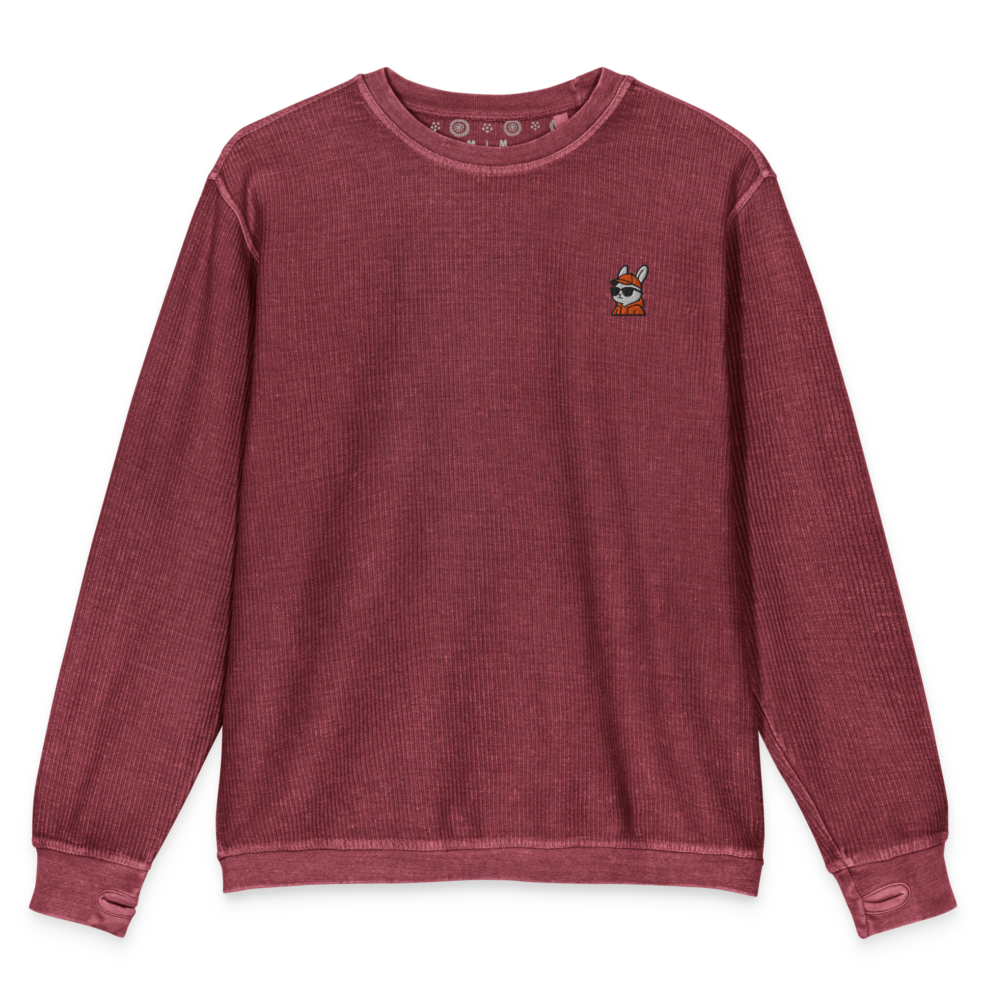 Orange Rabbit Comfy Cord Unisex Sweatshirt