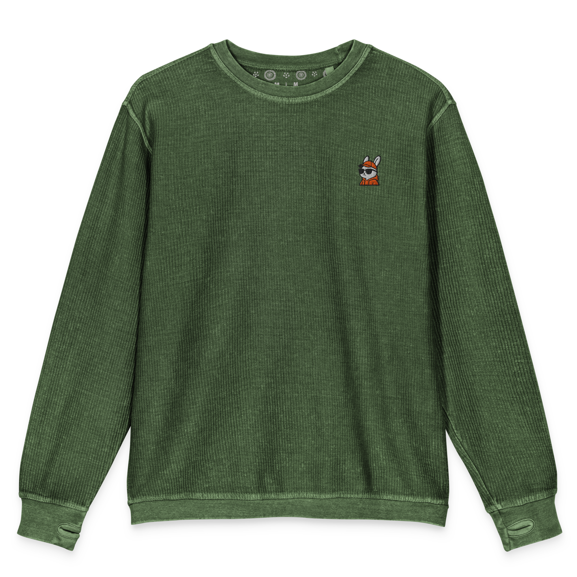 Orange Rabbit Comfy Cord Unisex Sweatshirt