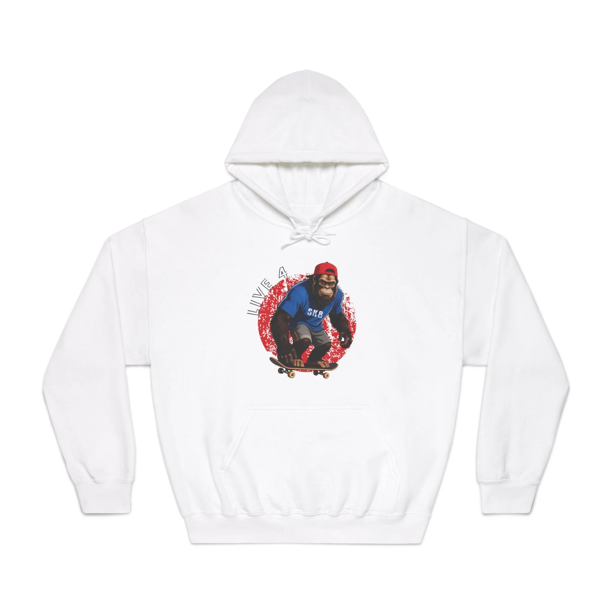 Sasquatch Skateboarder 4 Life Graphic Dryblend Hoodie