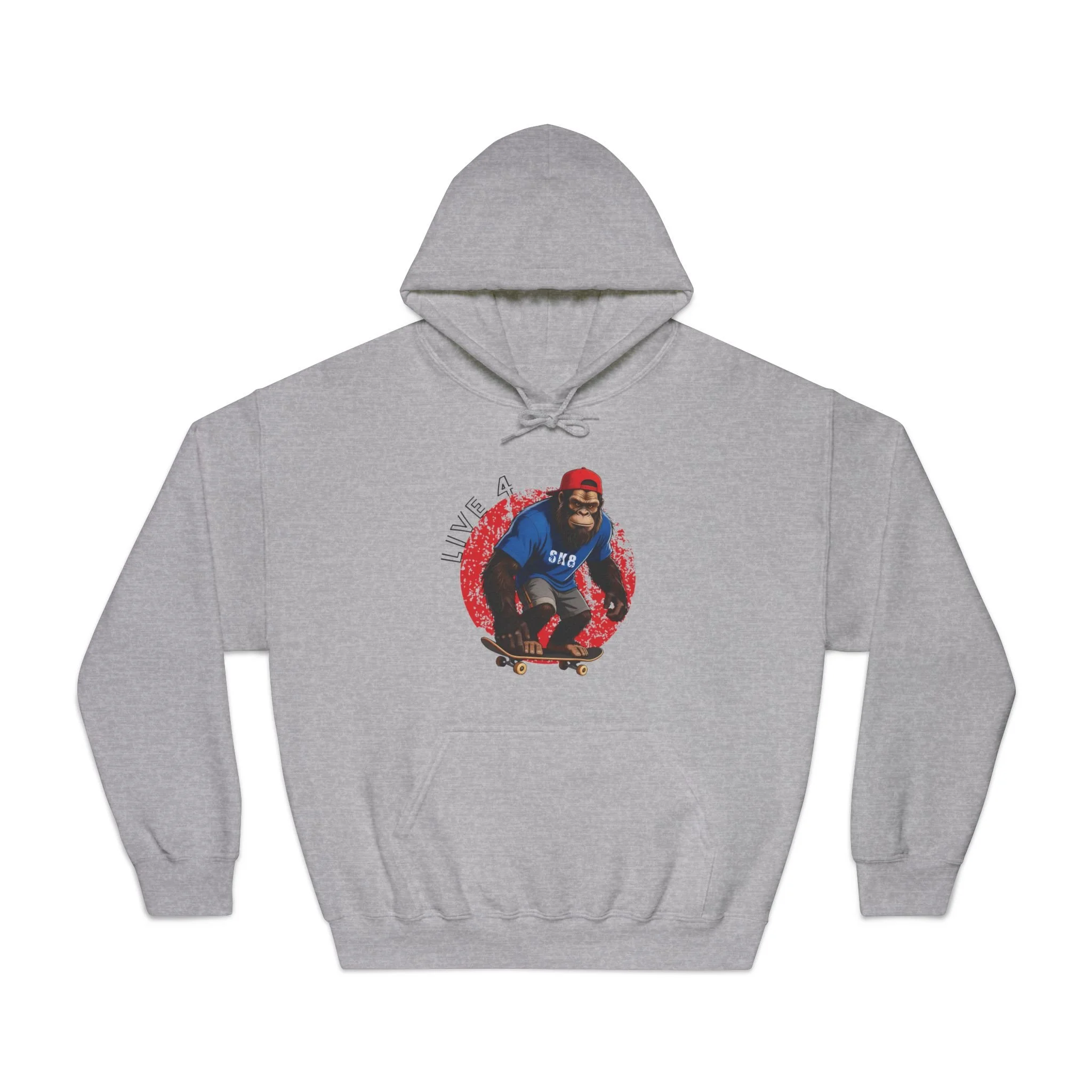 Sasquatch Skateboarder 4 Life Graphic Dryblend Hoodie