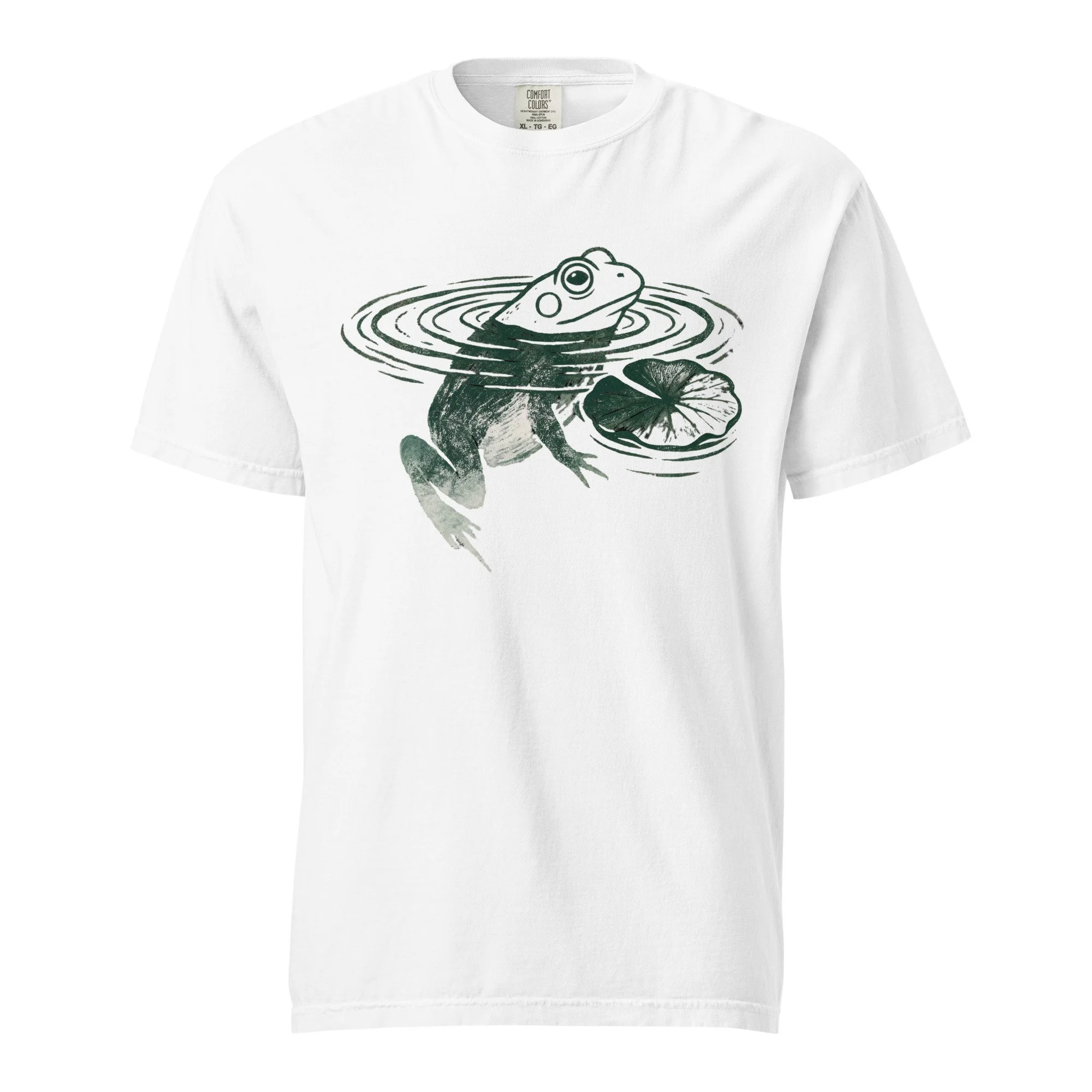 Frog Lily Pad Print Unisex T-Shirt