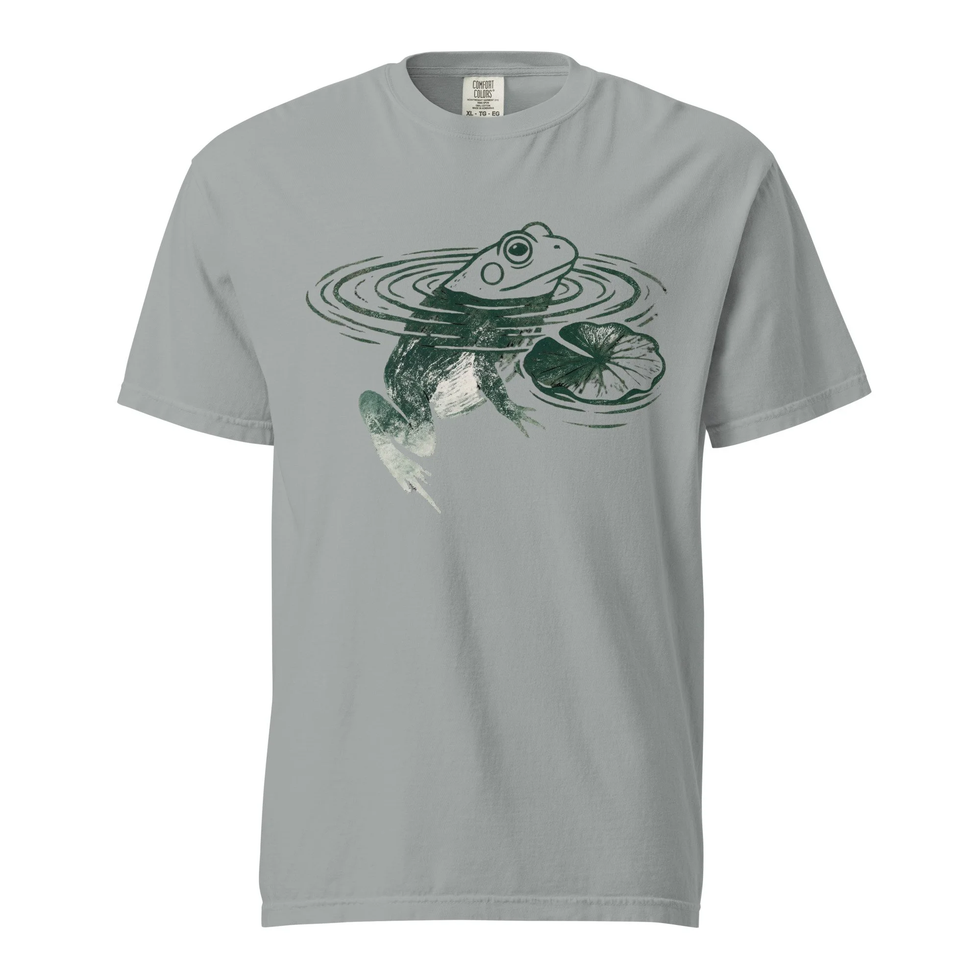 Frog Lily Pad Print Unisex T-Shirt