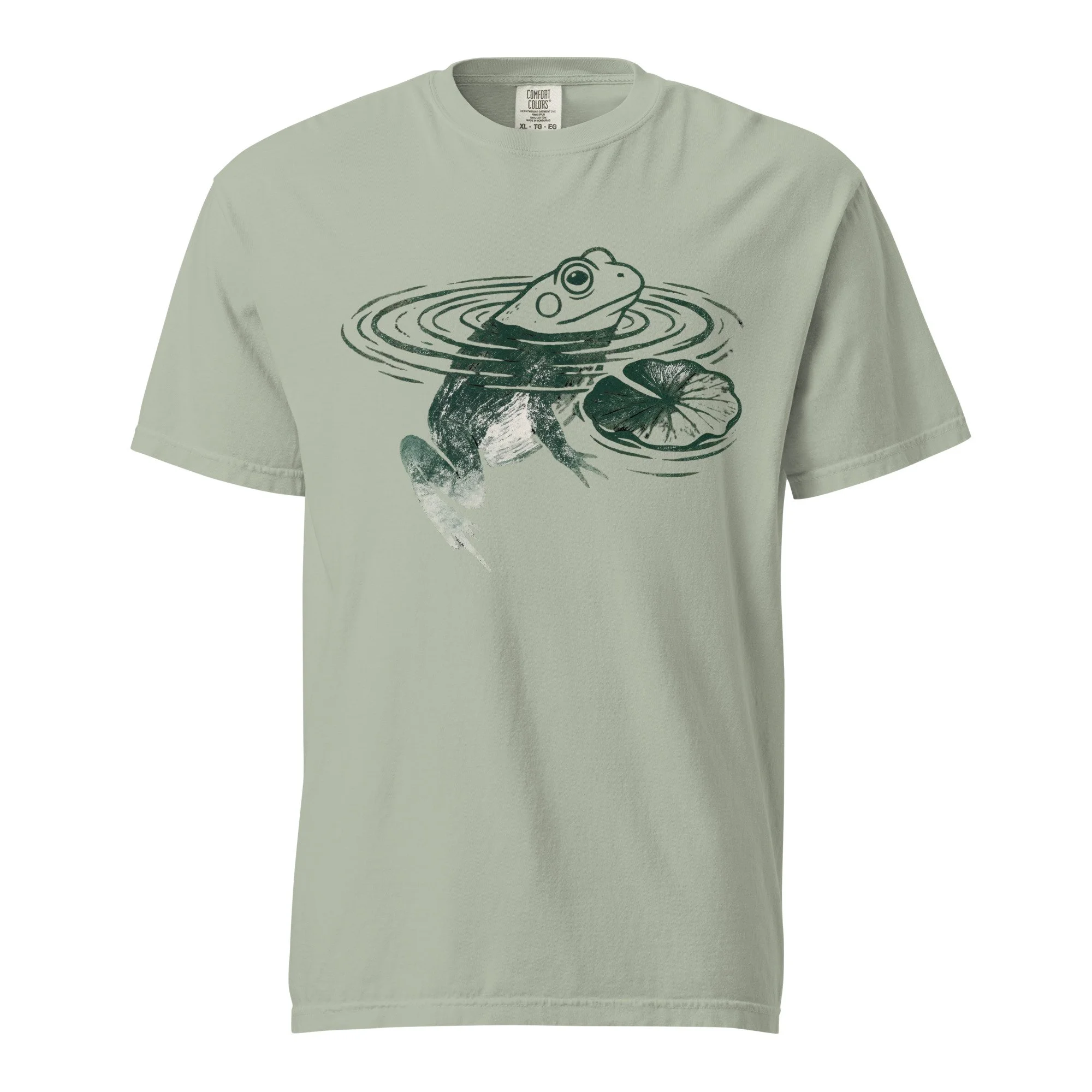 Frog Lily Pad Print Unisex T-Shirt