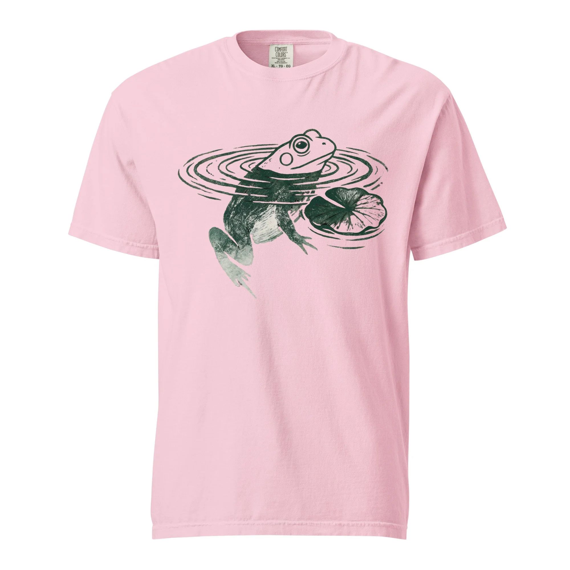 Frog Lily Pad Print Unisex T-Shirt