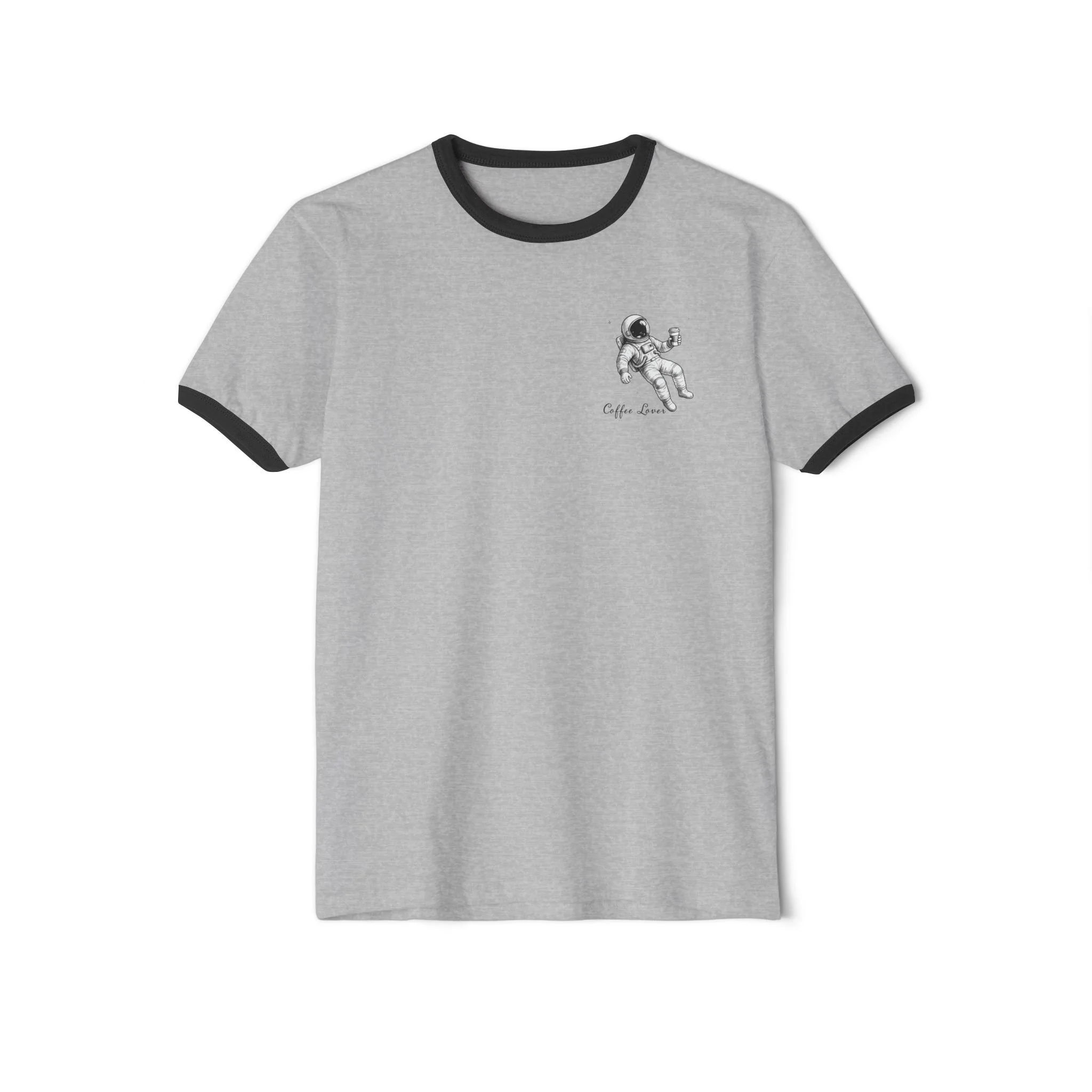Coffee Lover Astronaut Ringer Tee