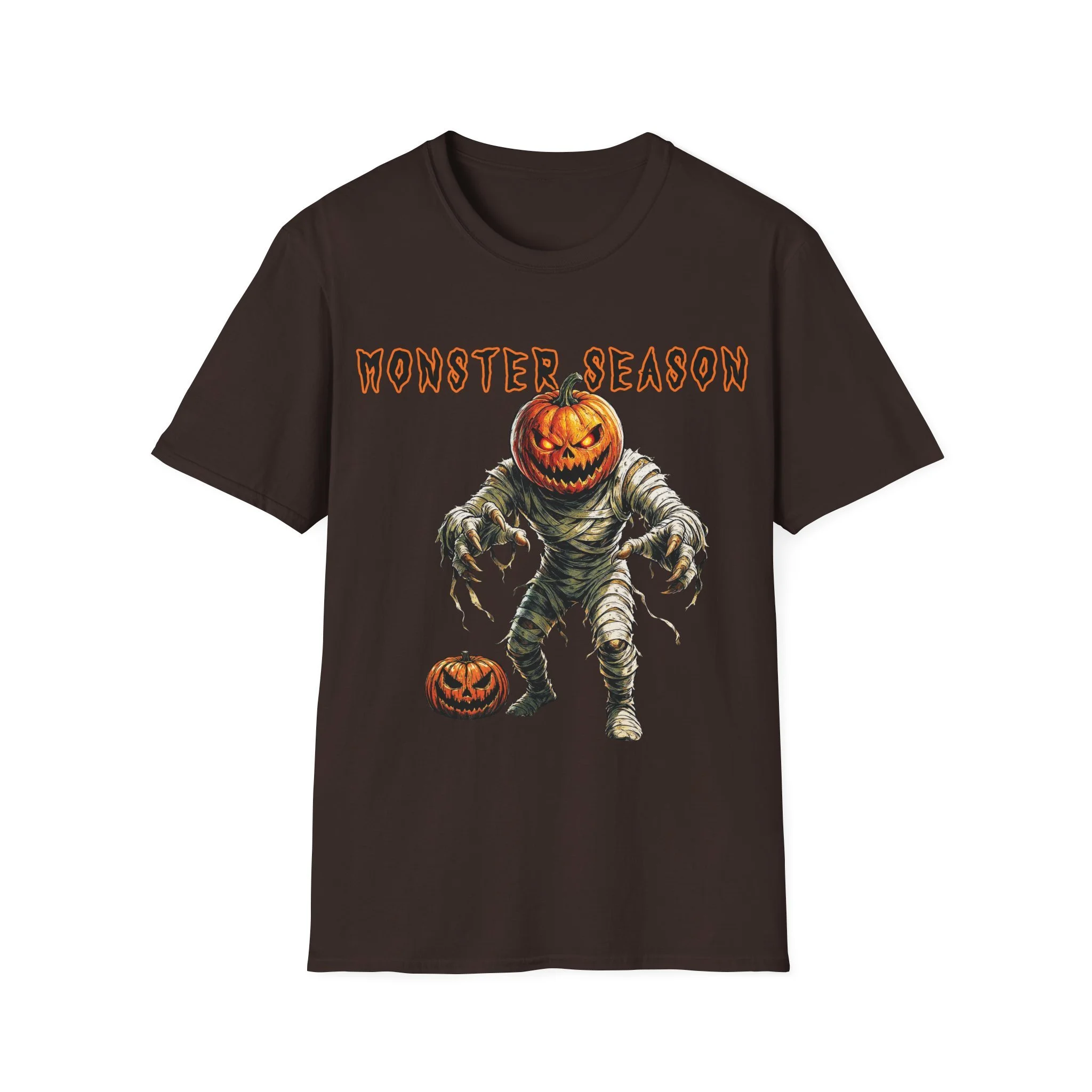 Pumpkin Head Monster Season Soft-style T‑Shirt
