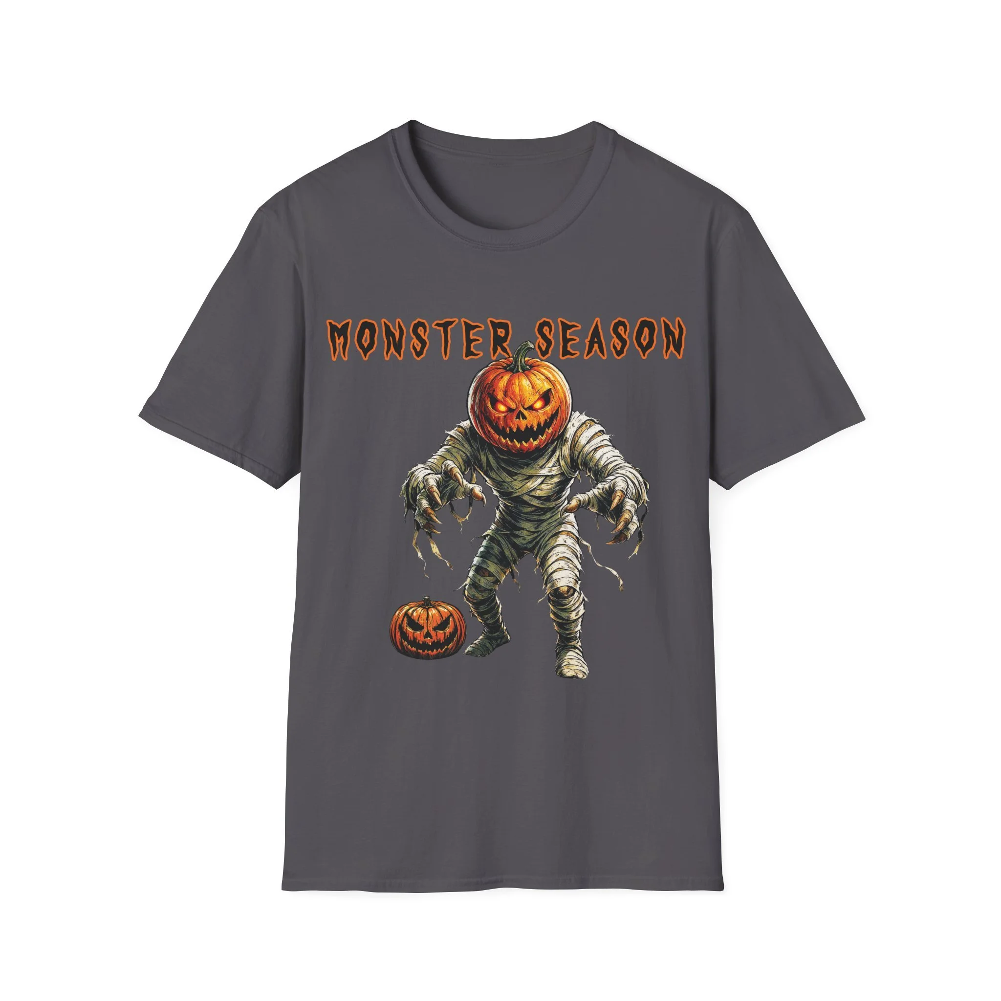 Pumpkin Head Monster Season Soft-style T‑Shirt