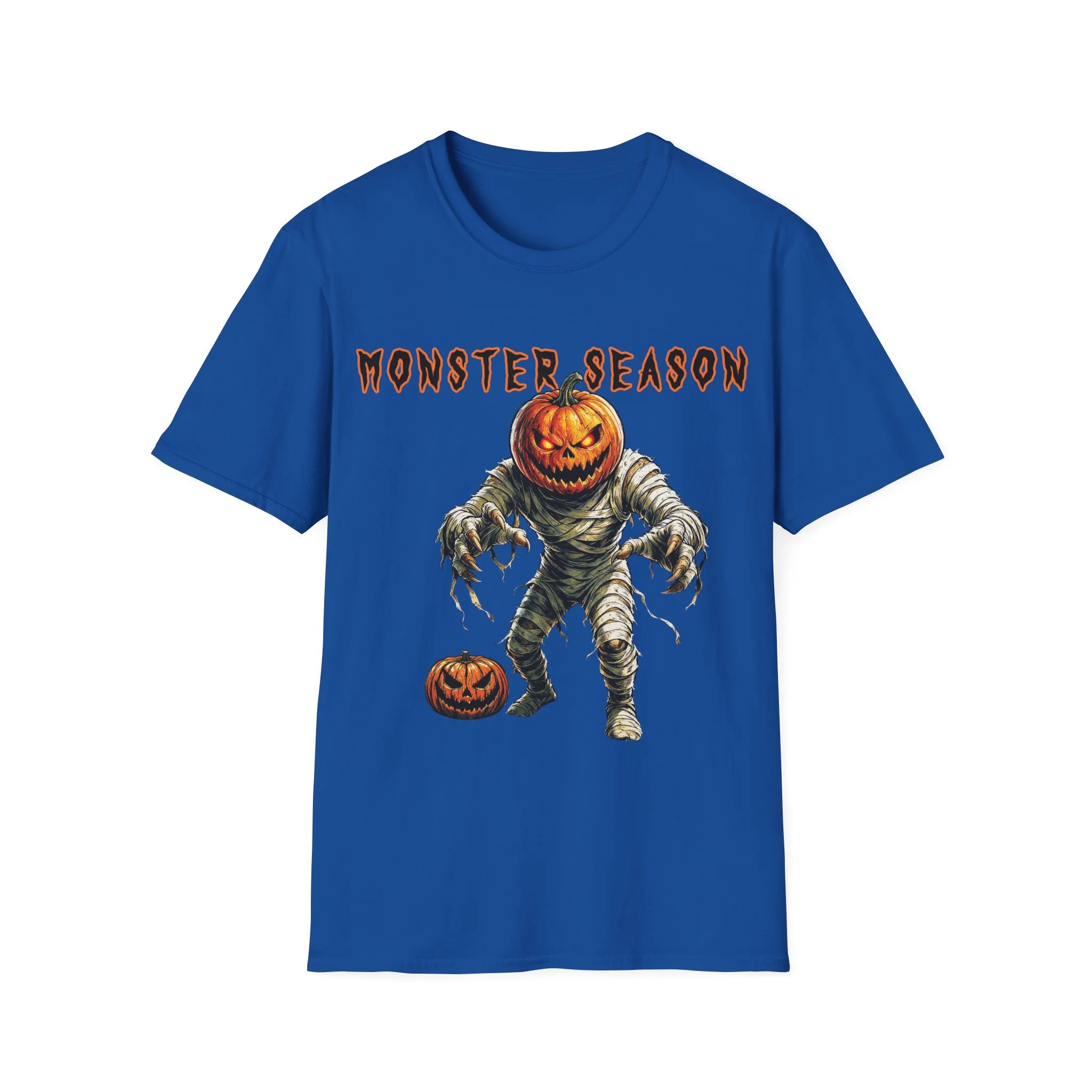 Pumpkin Head Monster Season Soft-style T‑Shirt