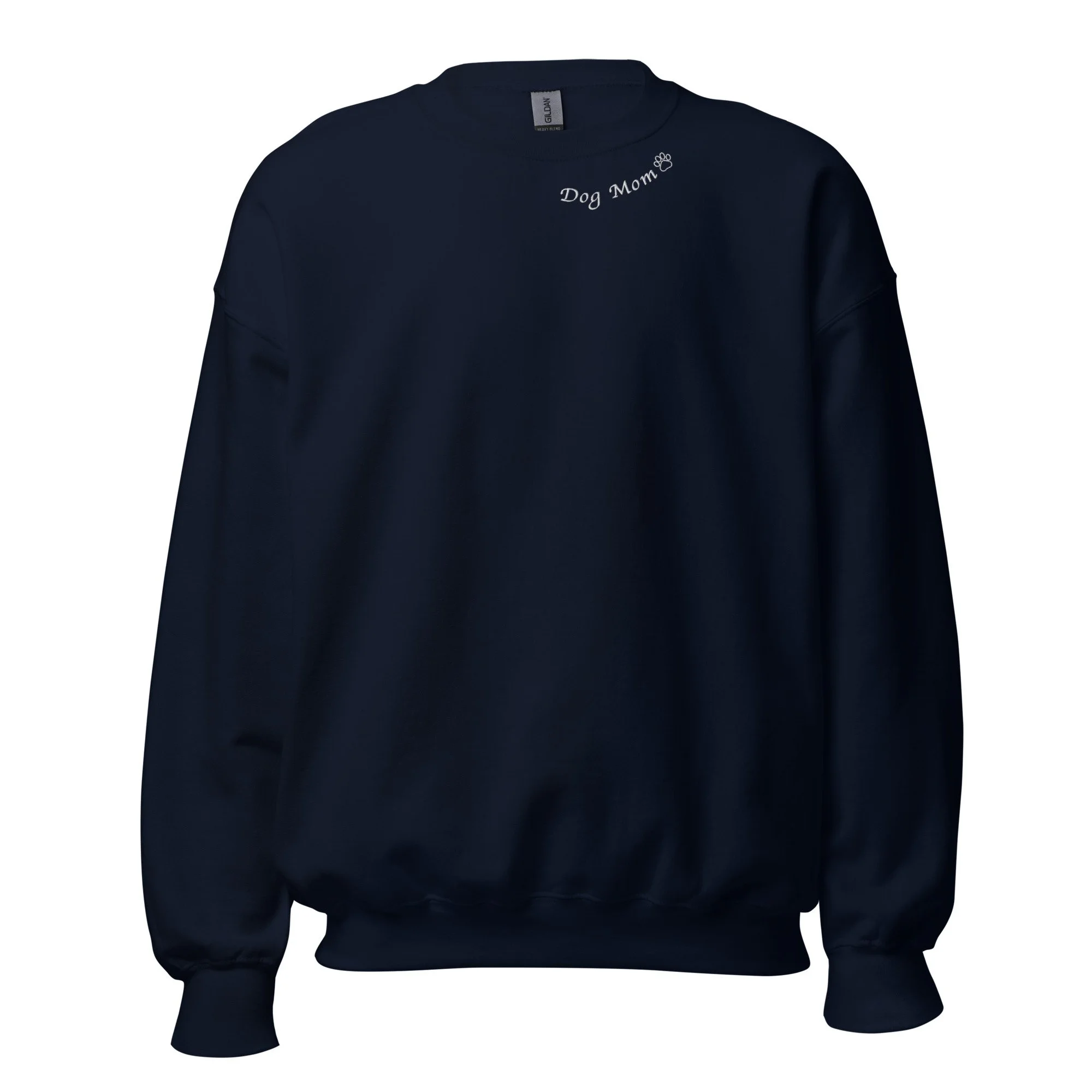 Embroidered Dog Mom Unisex Sweatshirt