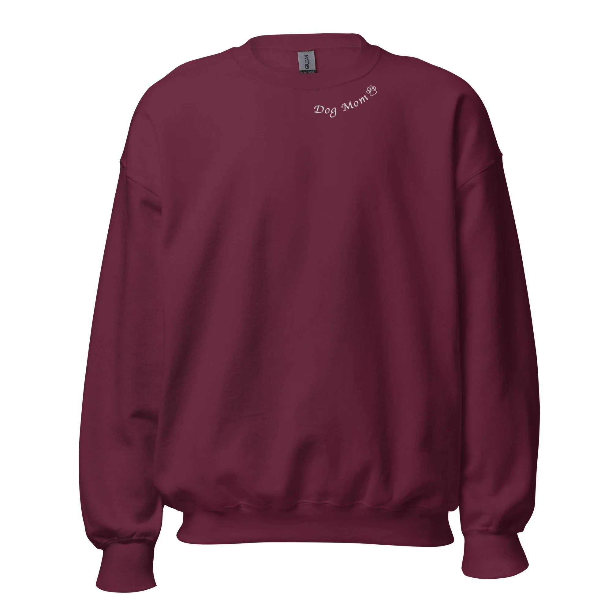 Embroidered Dog Mom Unisex Sweatshirt
