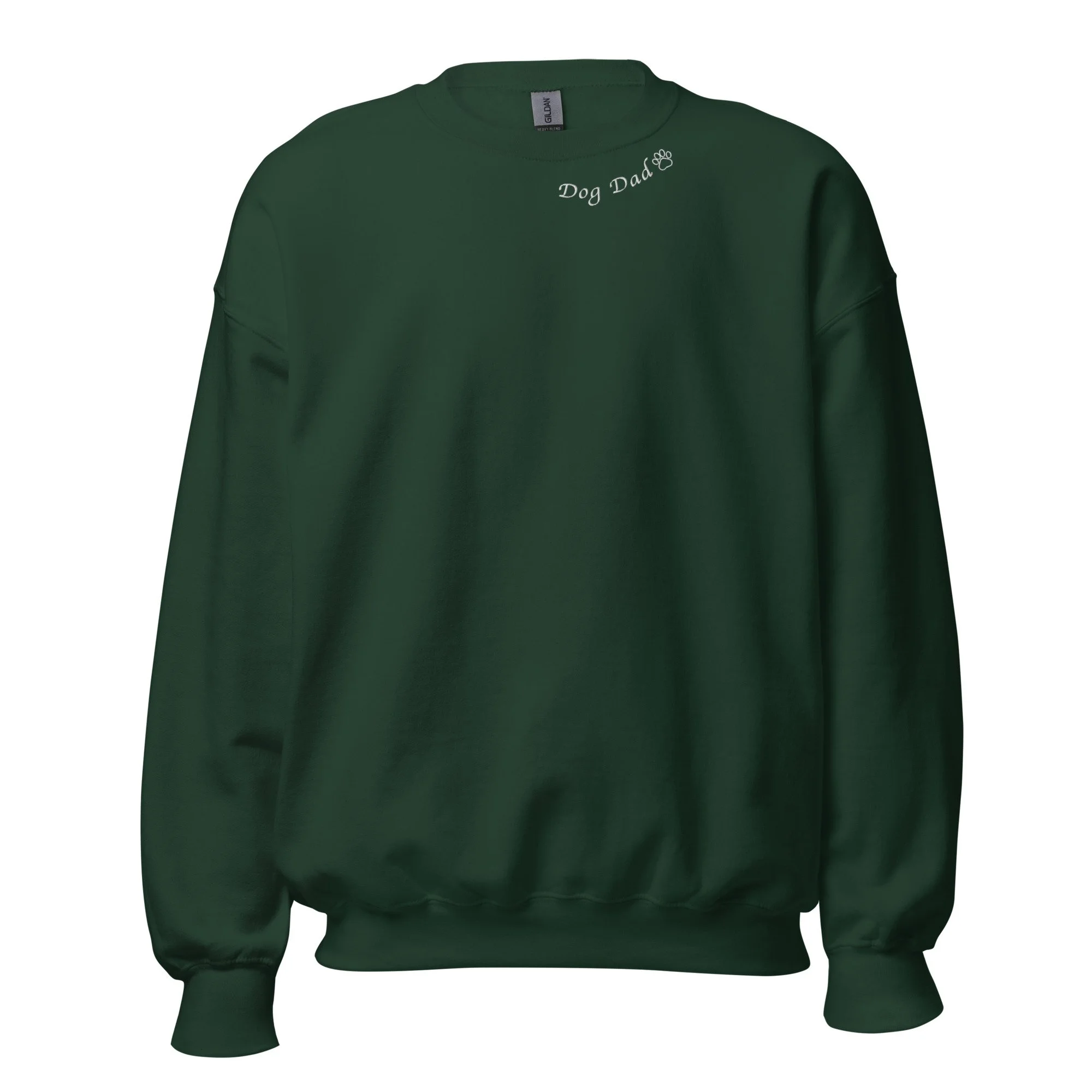 Embroidered Dog Dad Sweatshirt