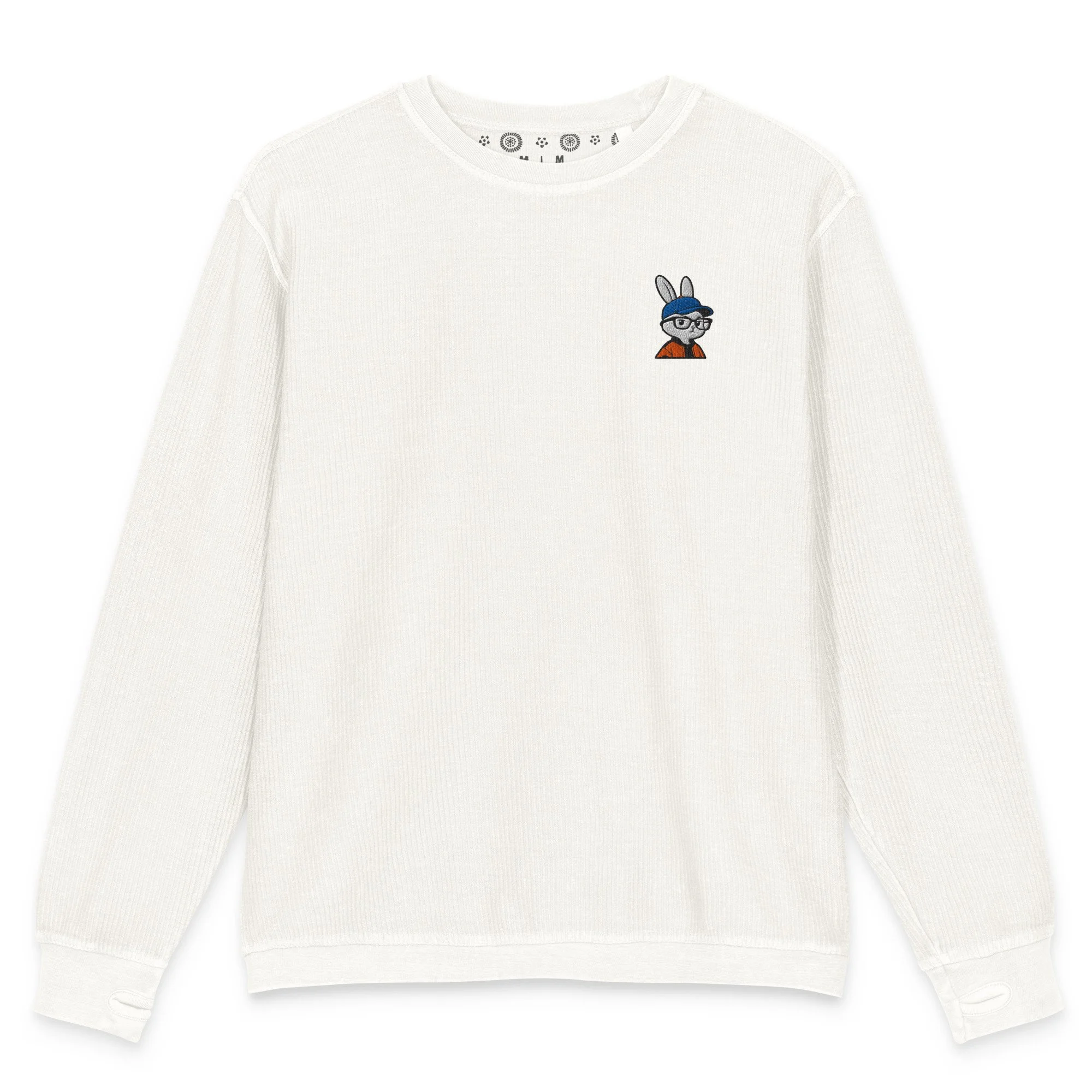 Orange Rabbit Comfy Cord Unisex Sweatshirt