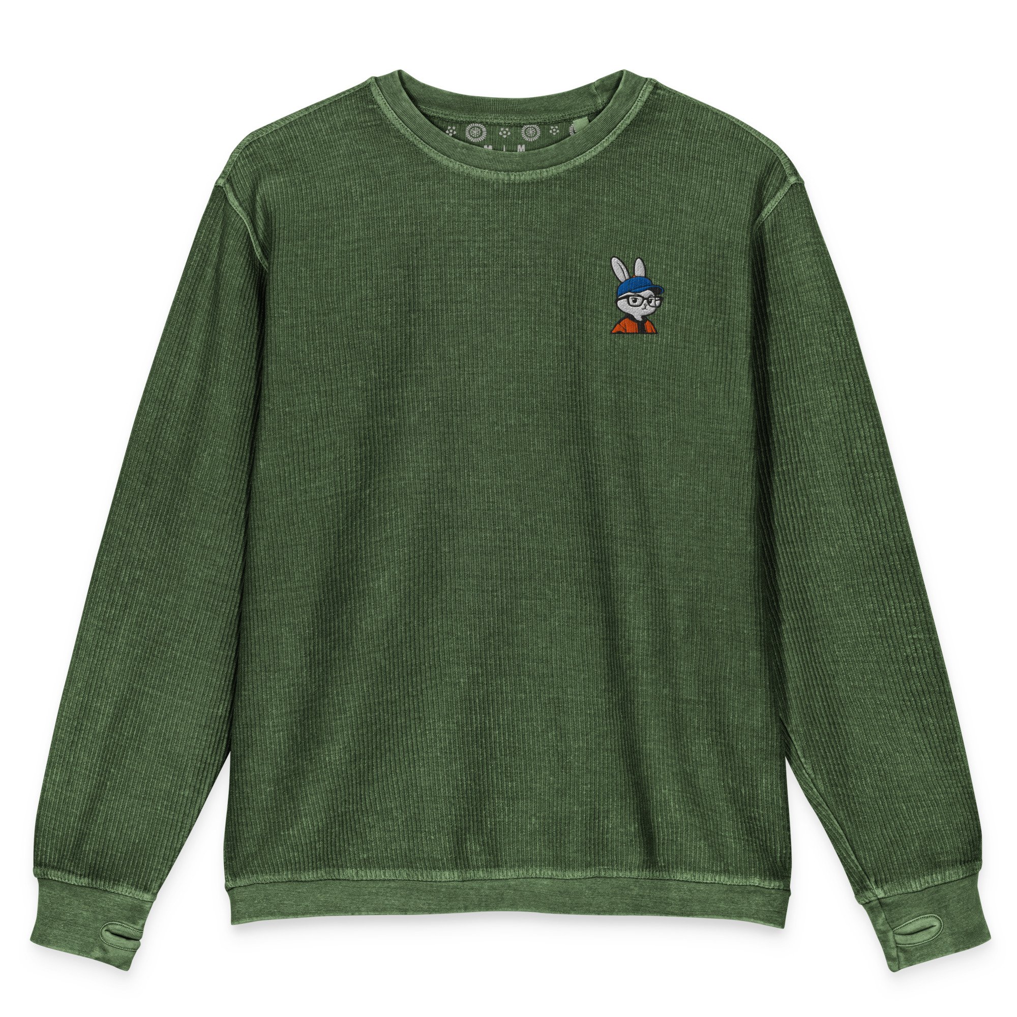 Orange Rabbit Comfy Cord Unisex Sweatshirt