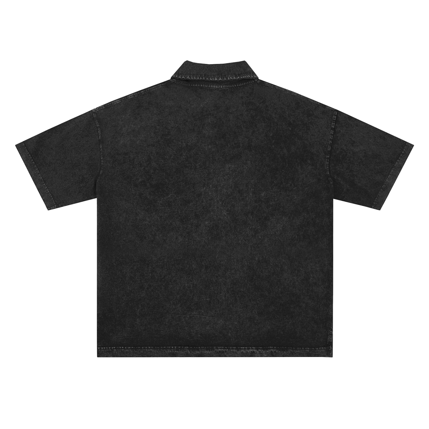 Orange Rabbit Bust Heavyweight Snow-Washed Polo T-Shirt