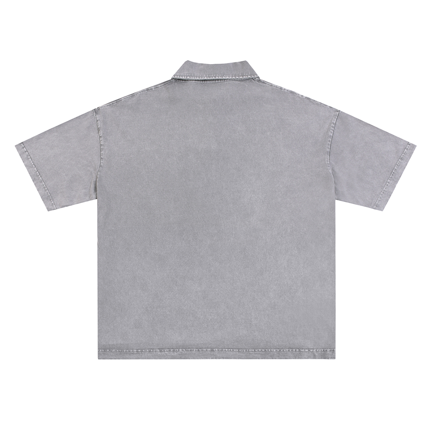 Orange Rabbit Bust Heavyweight Snow-Washed Polo T-Shirt